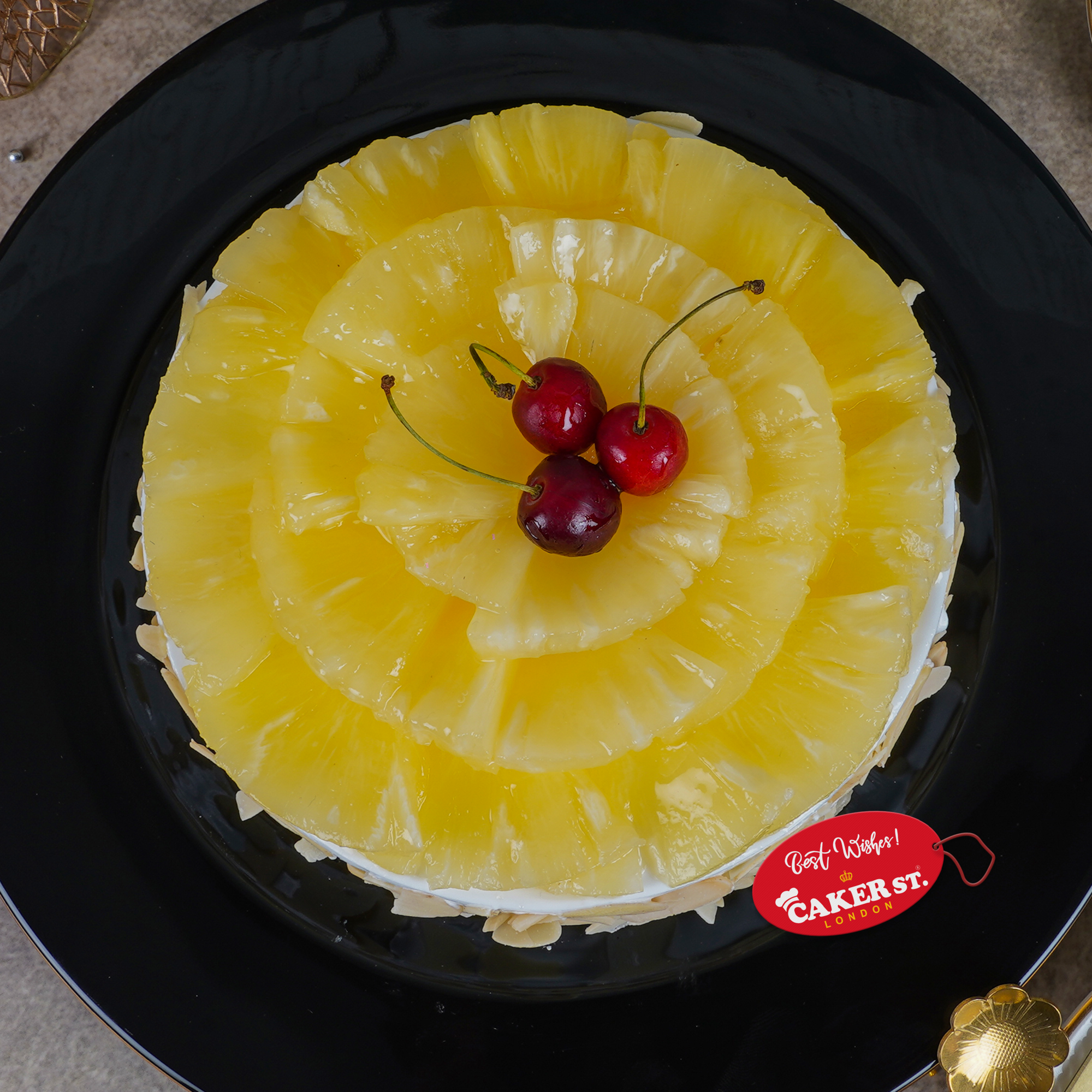 Pineapple & Almond Celebration Cake