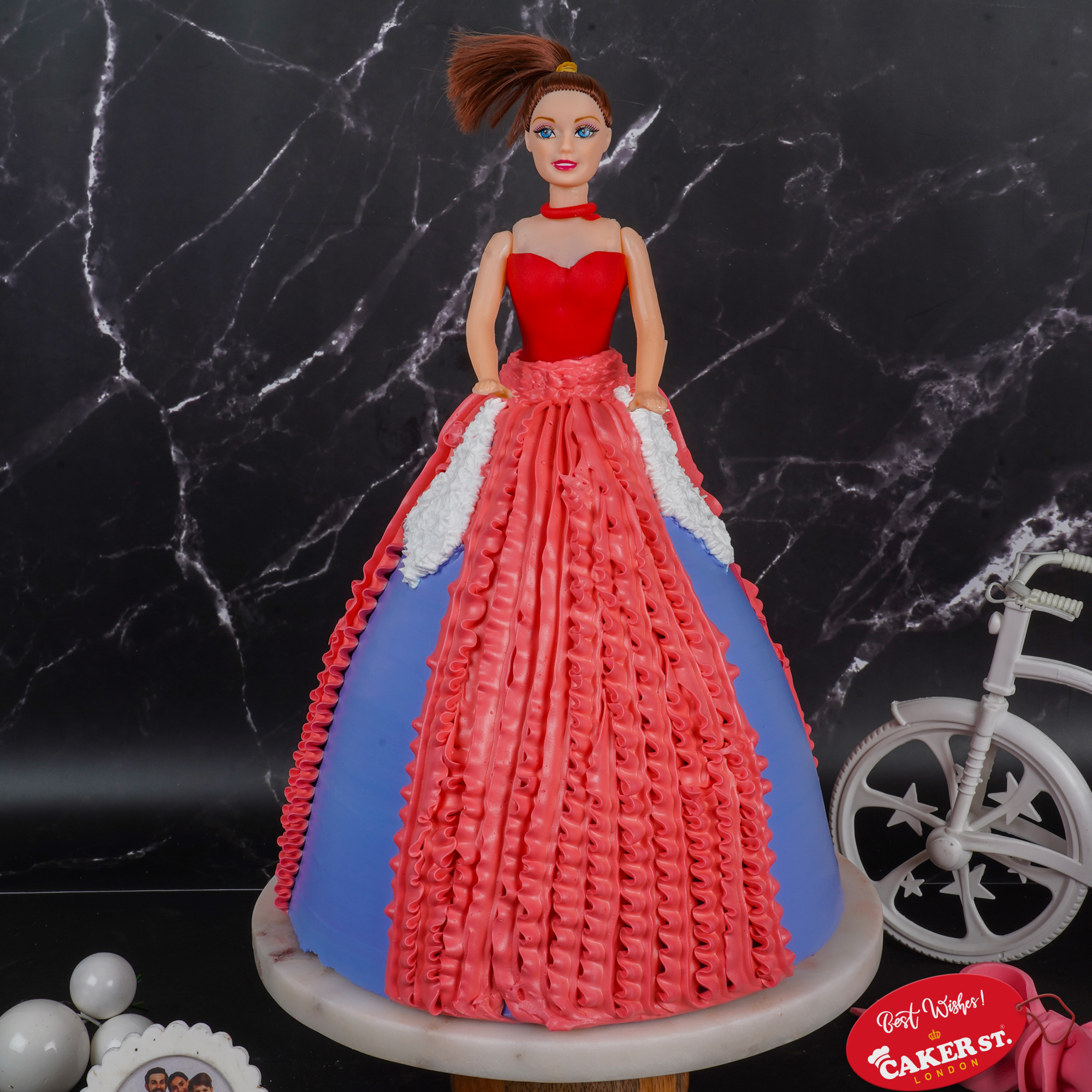 Barbie Doll Birthday Cake for Girls