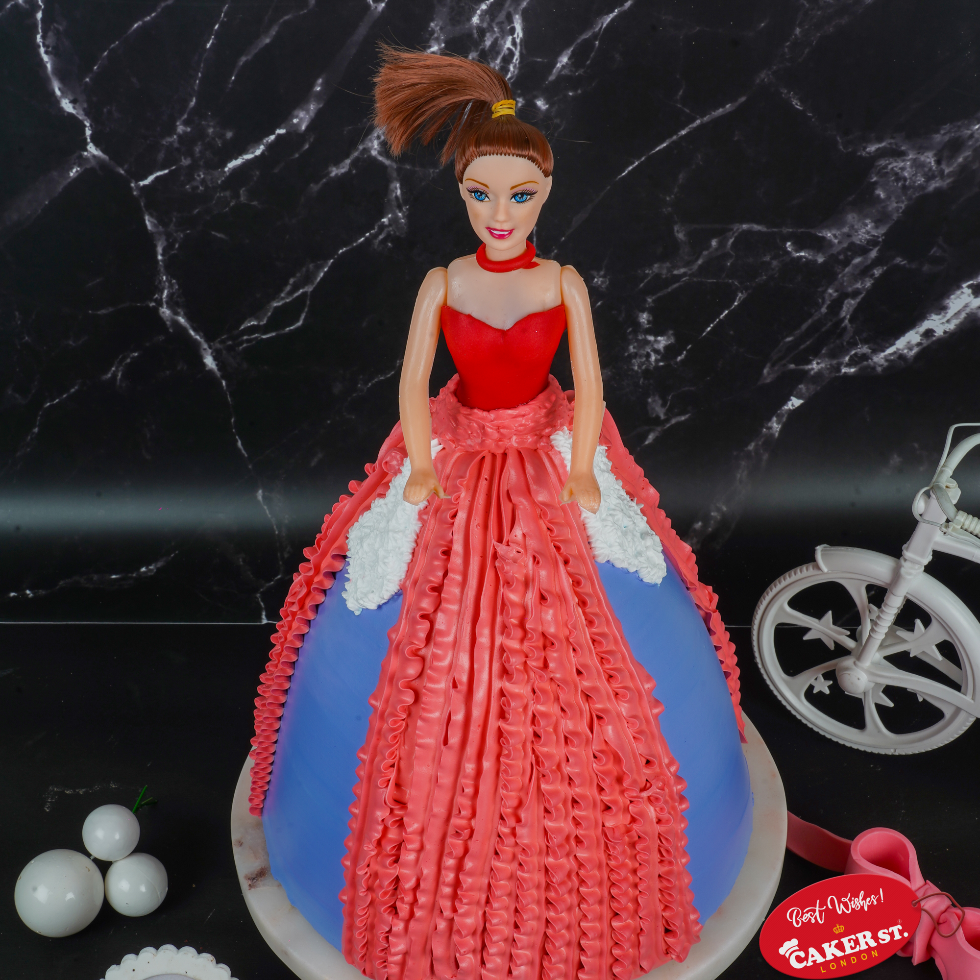 Barbie Doll Birthday Cake for Girls
