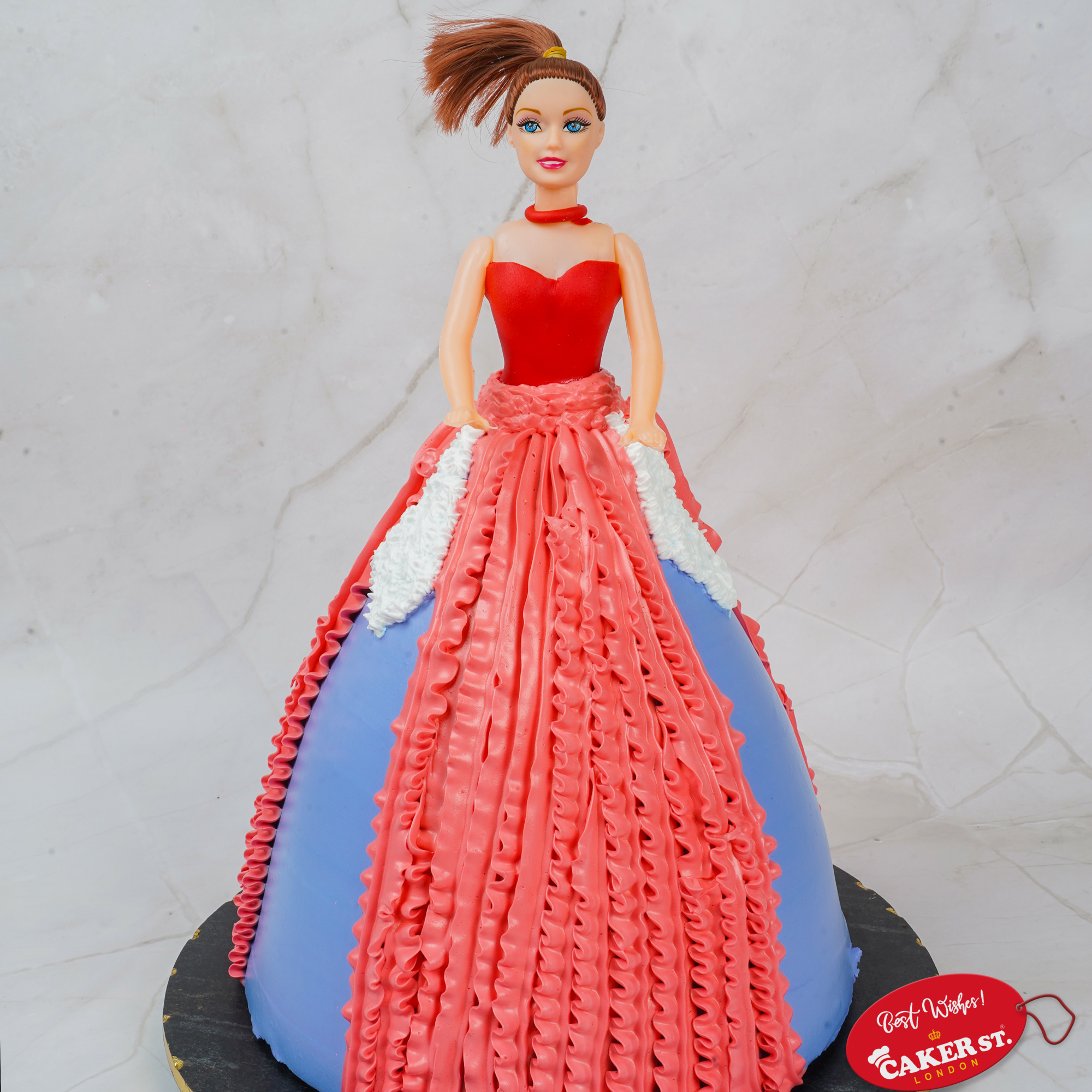 Barbie Doll Birthday Cake for Girls