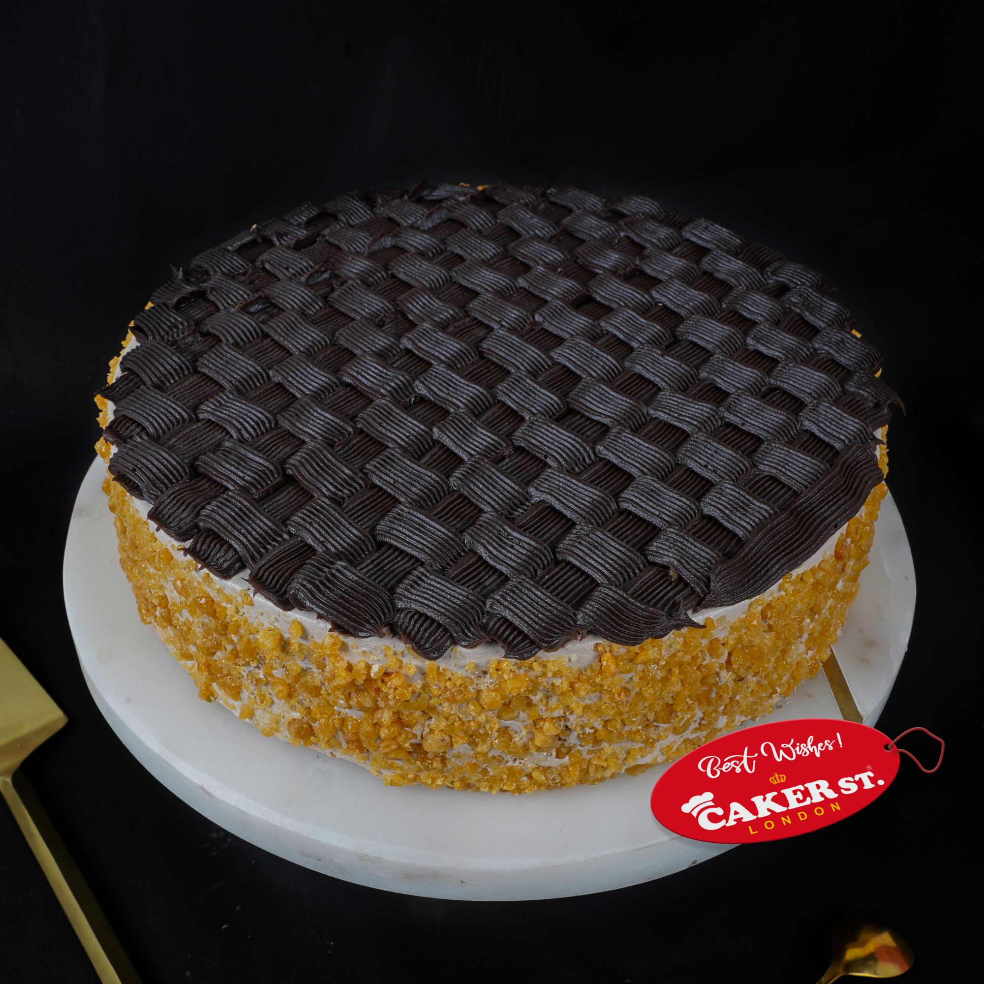 Designer Woven Texture Birthday Cake