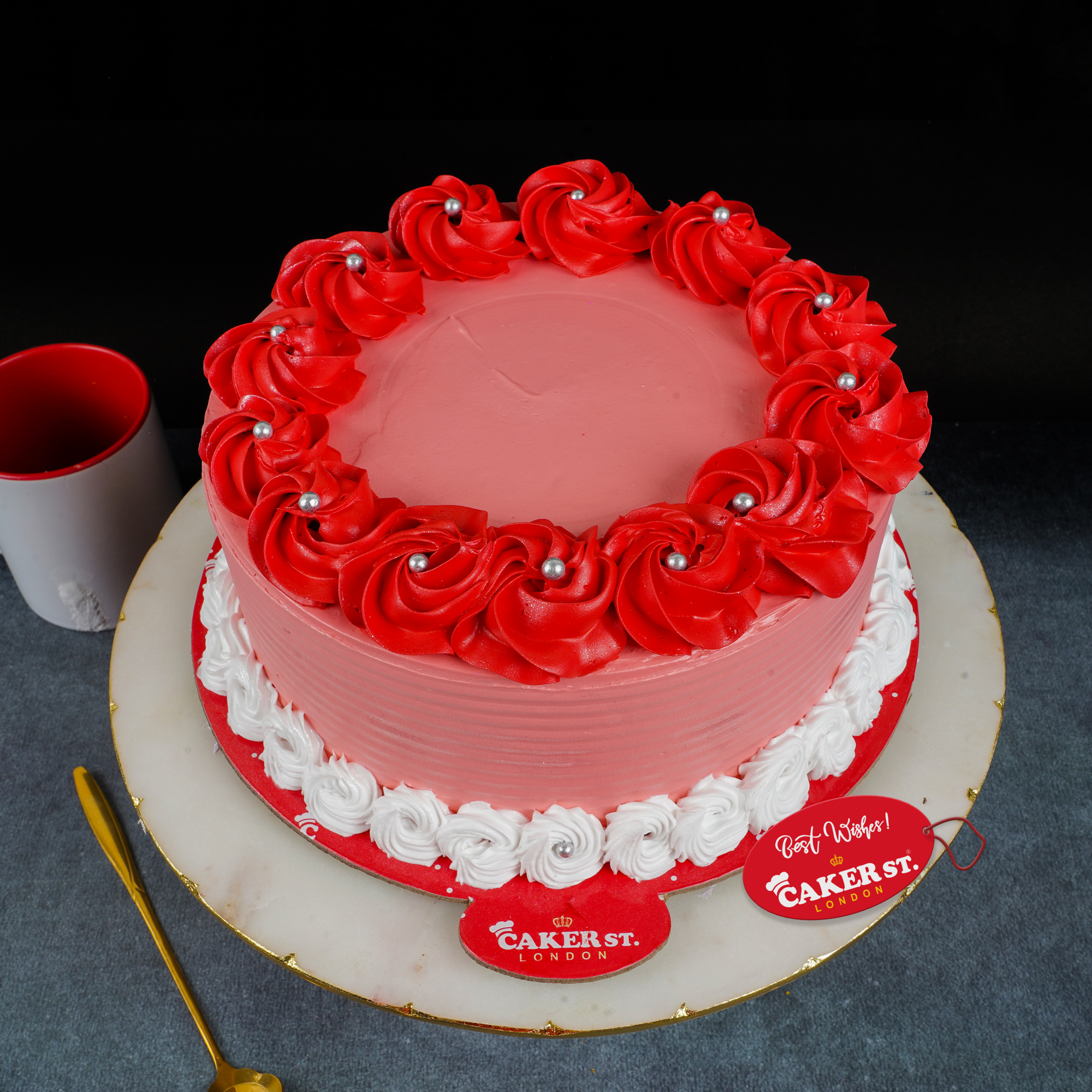 Floral Rose Birthday Cake for Her