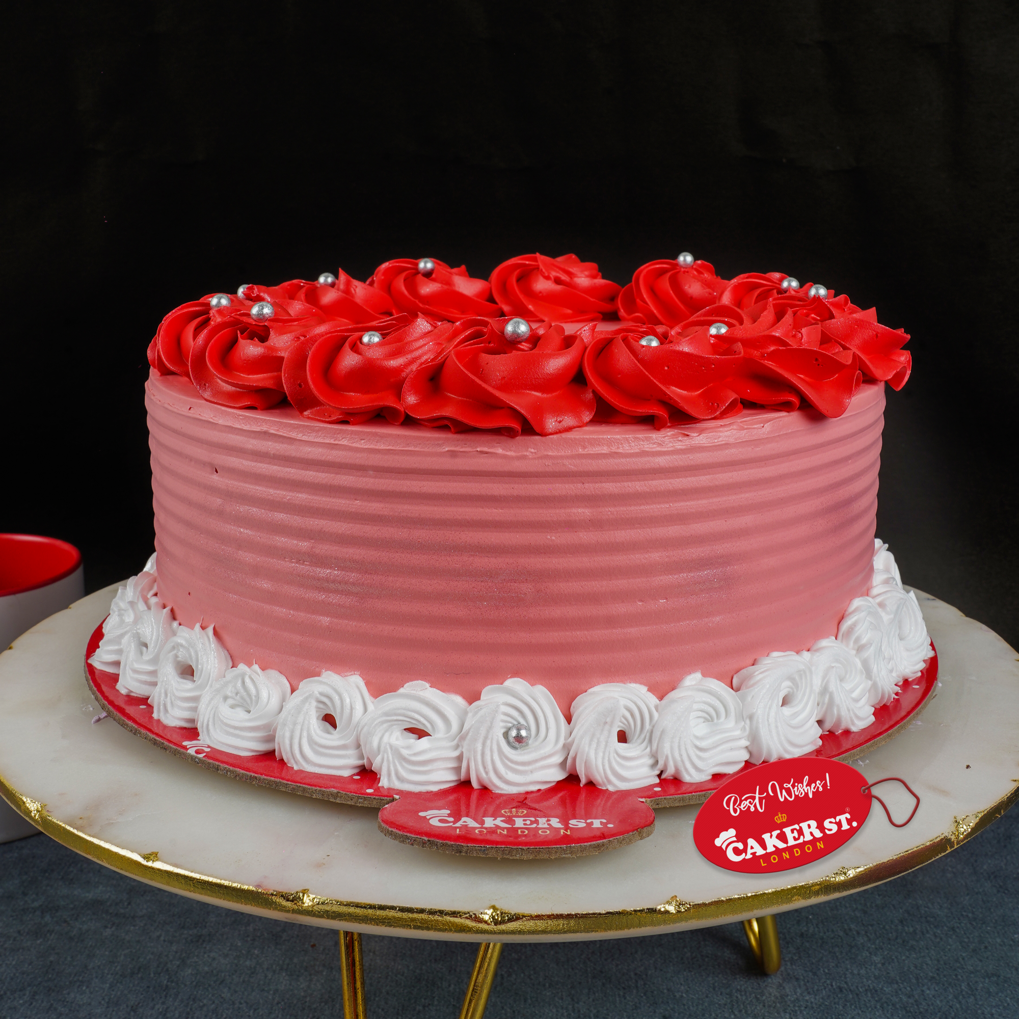 Floral Rose Birthday Cake for Her