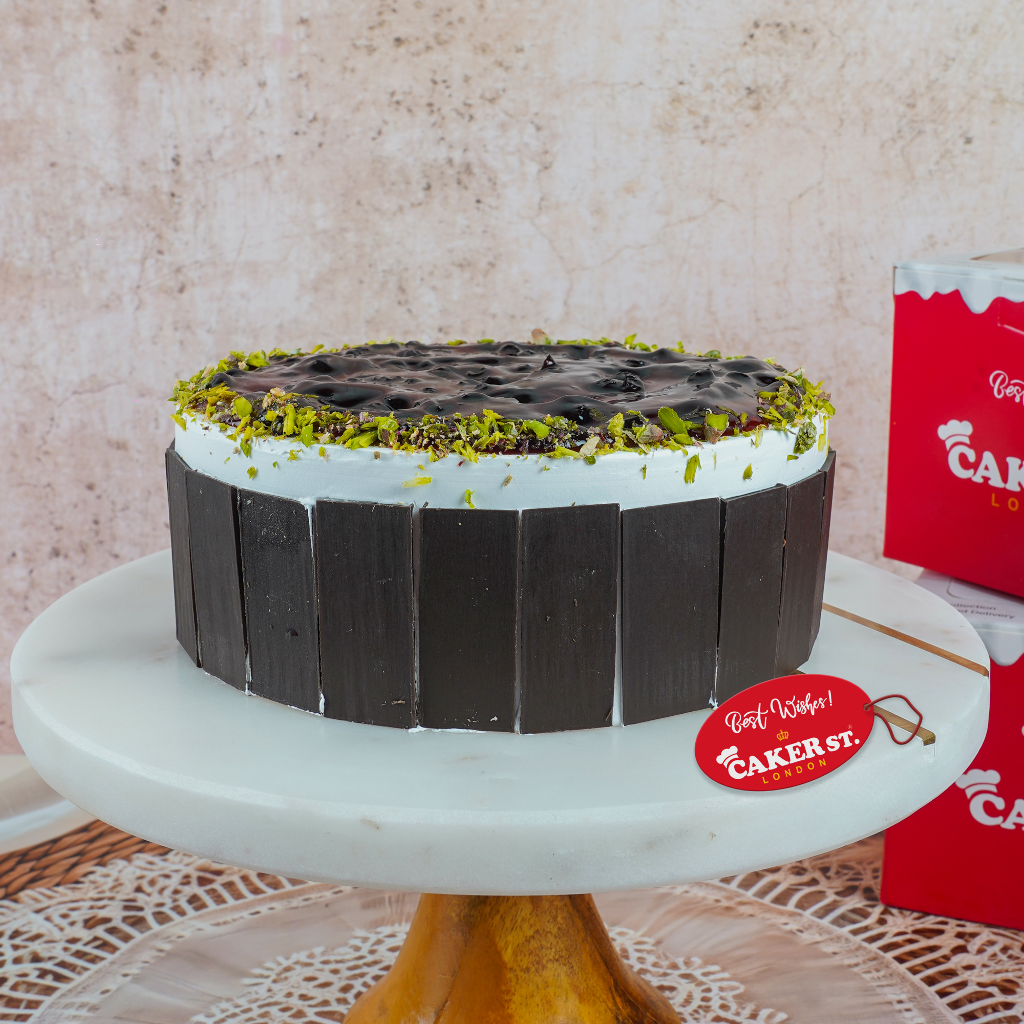 Berry & Pistachio Birthday Cake