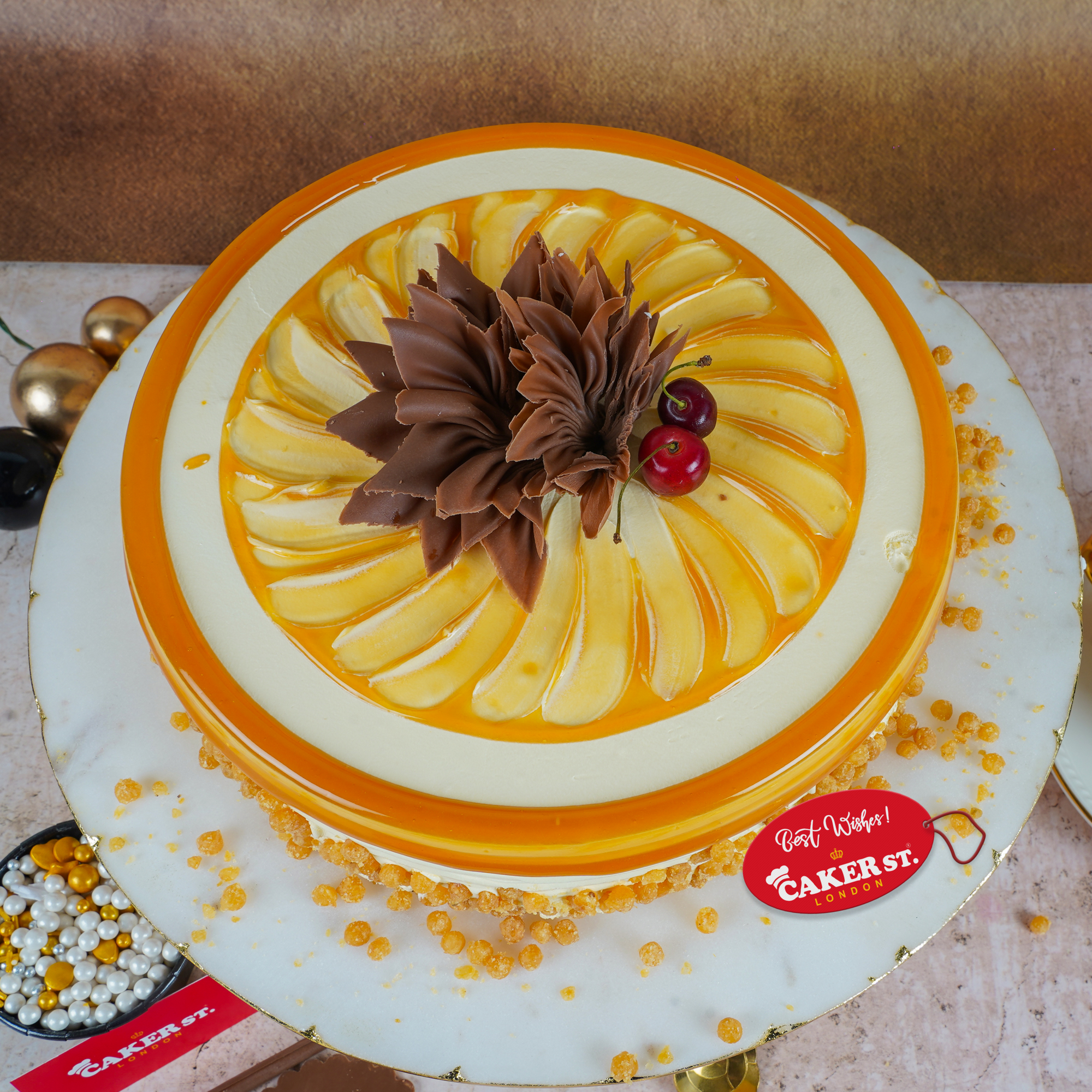 Designer Chocolate & Glaze Birthday Cake