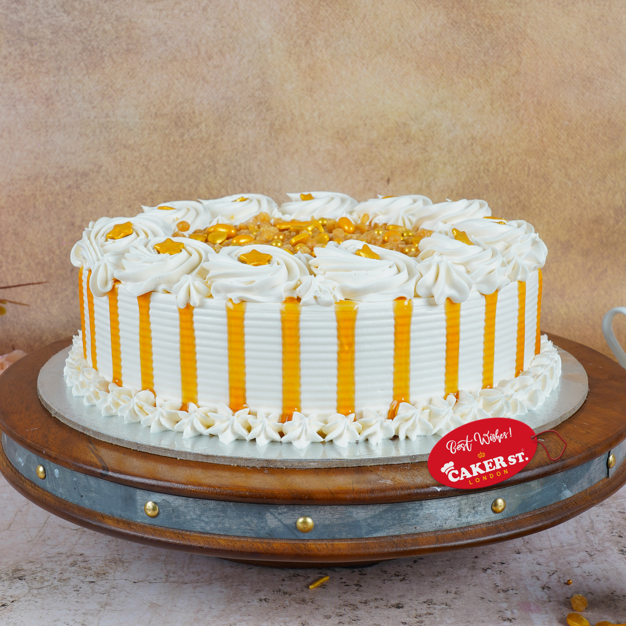 Gold Sparkle Birthday Cake