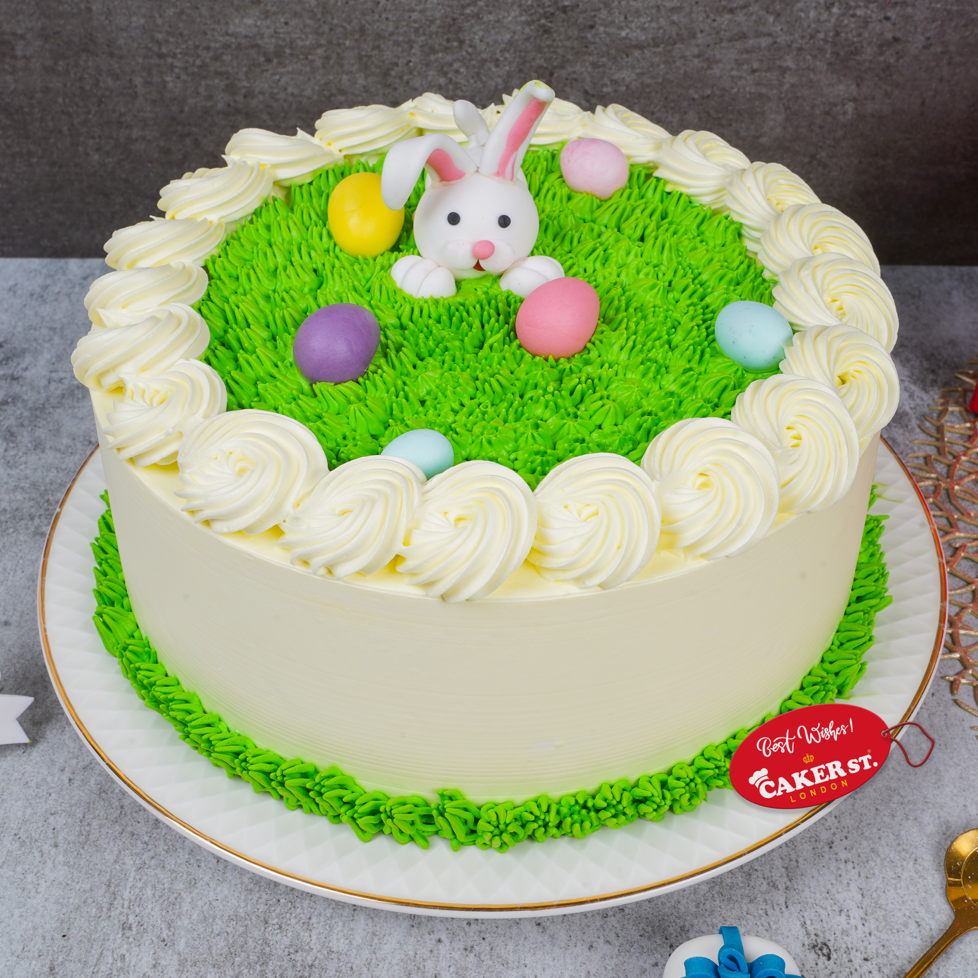 Easter Bunny & Eggs Celebration Cake