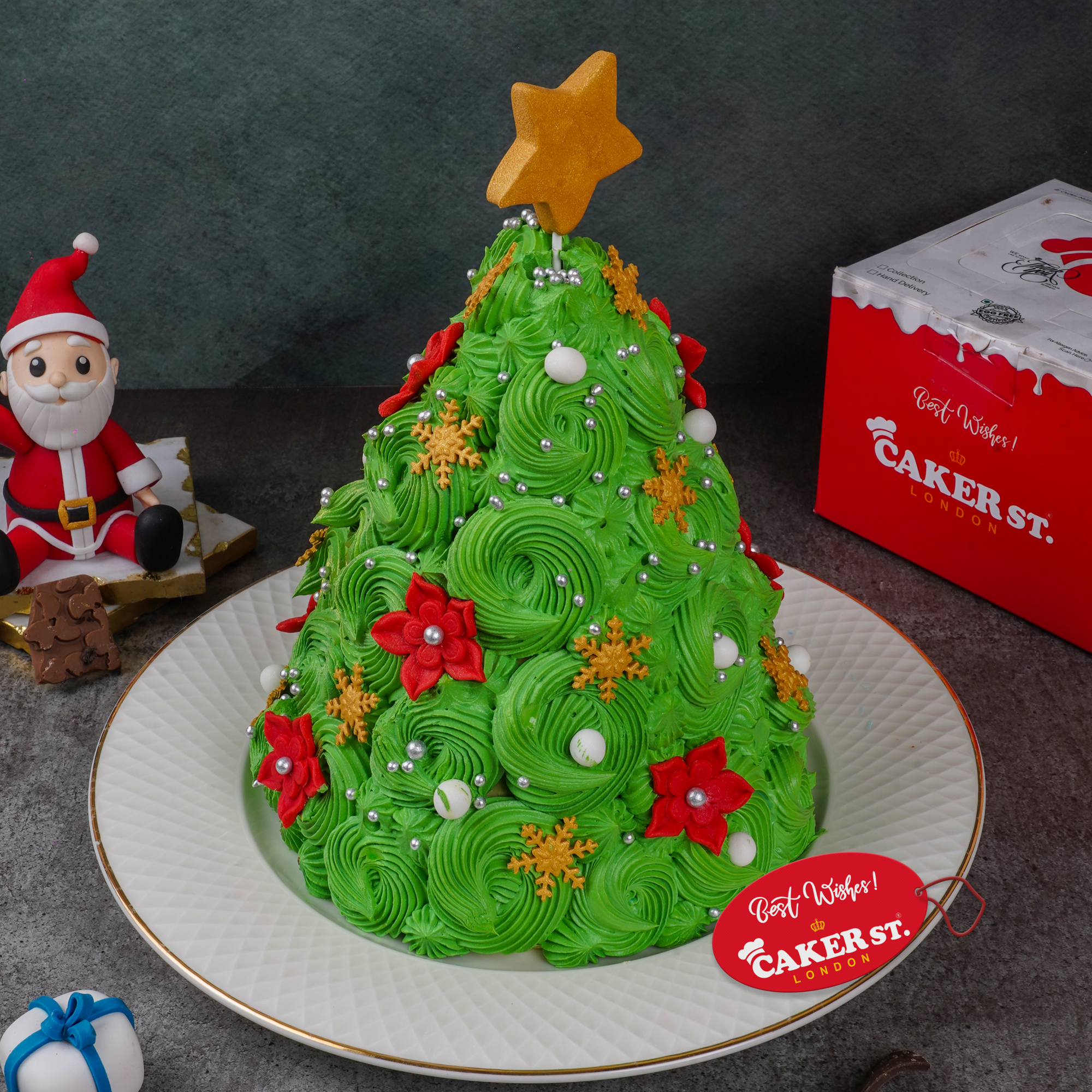 Christmas Tree Celebration Cake