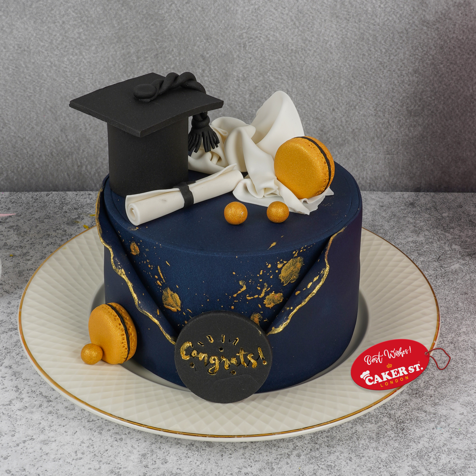 Elegant Graduation Cake