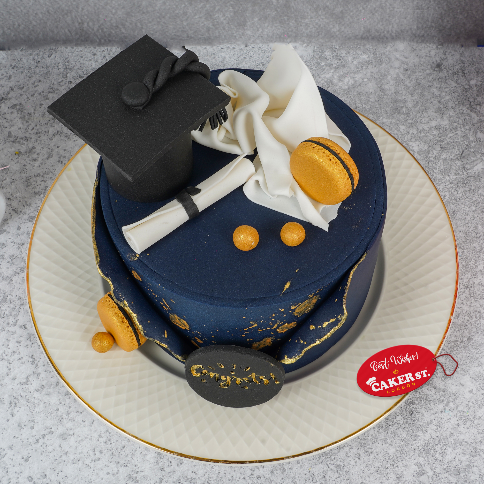 Elegant Graduation Cake