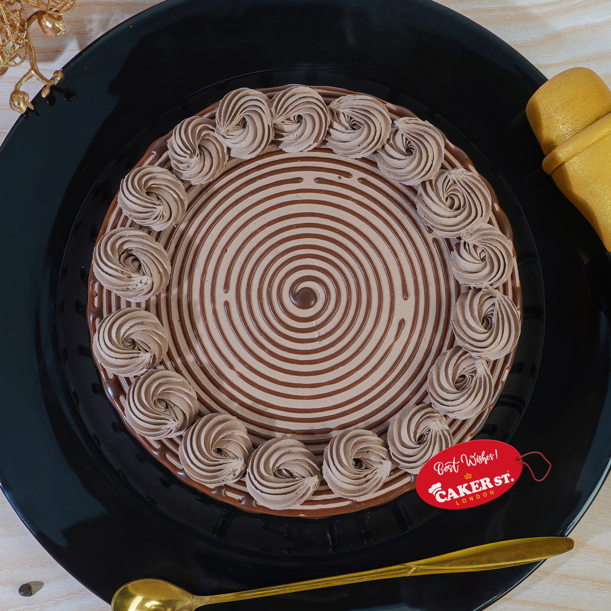 Elegant Chocolate Drip Birthday Cake