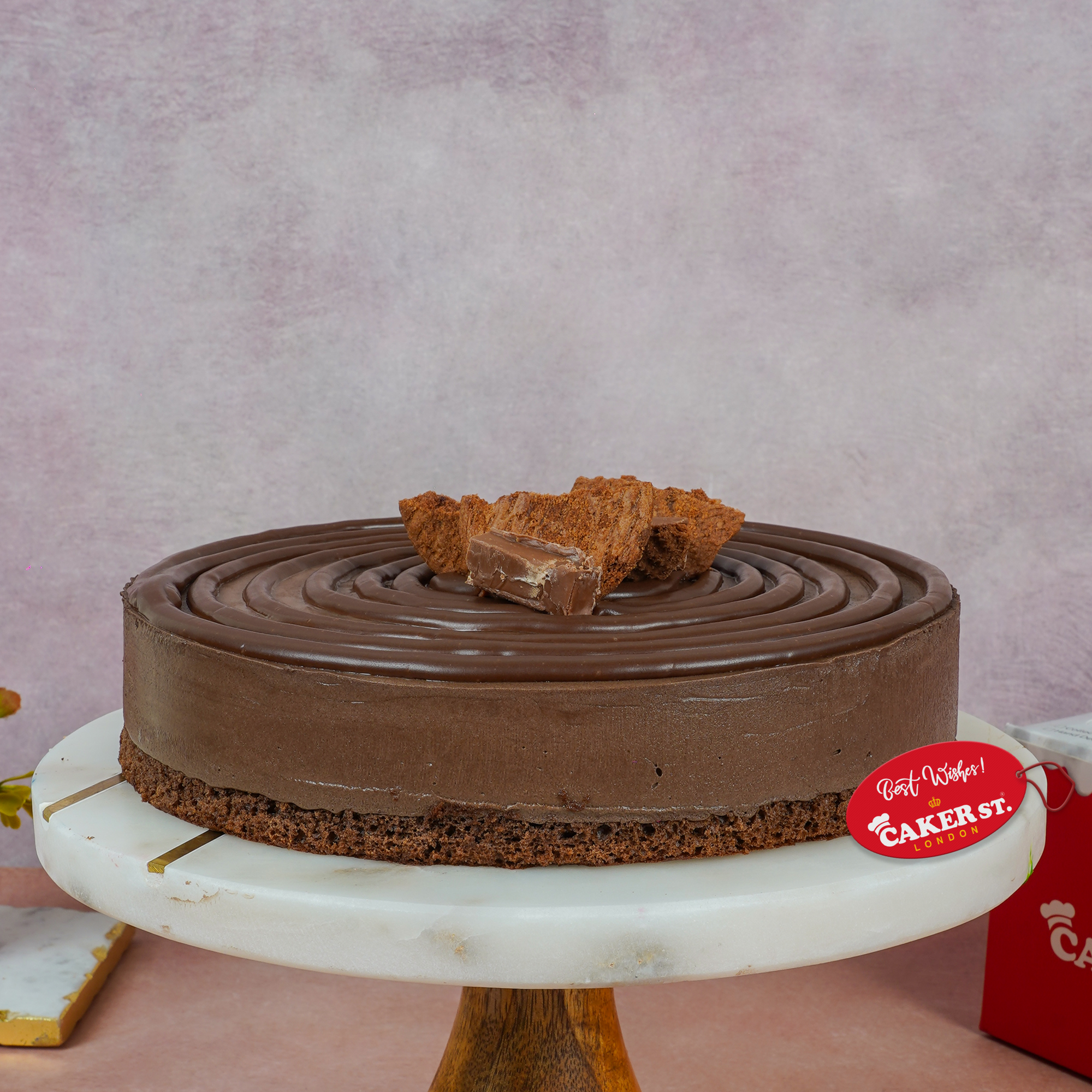 Decadent Chocolate Swirl Birthday Cake