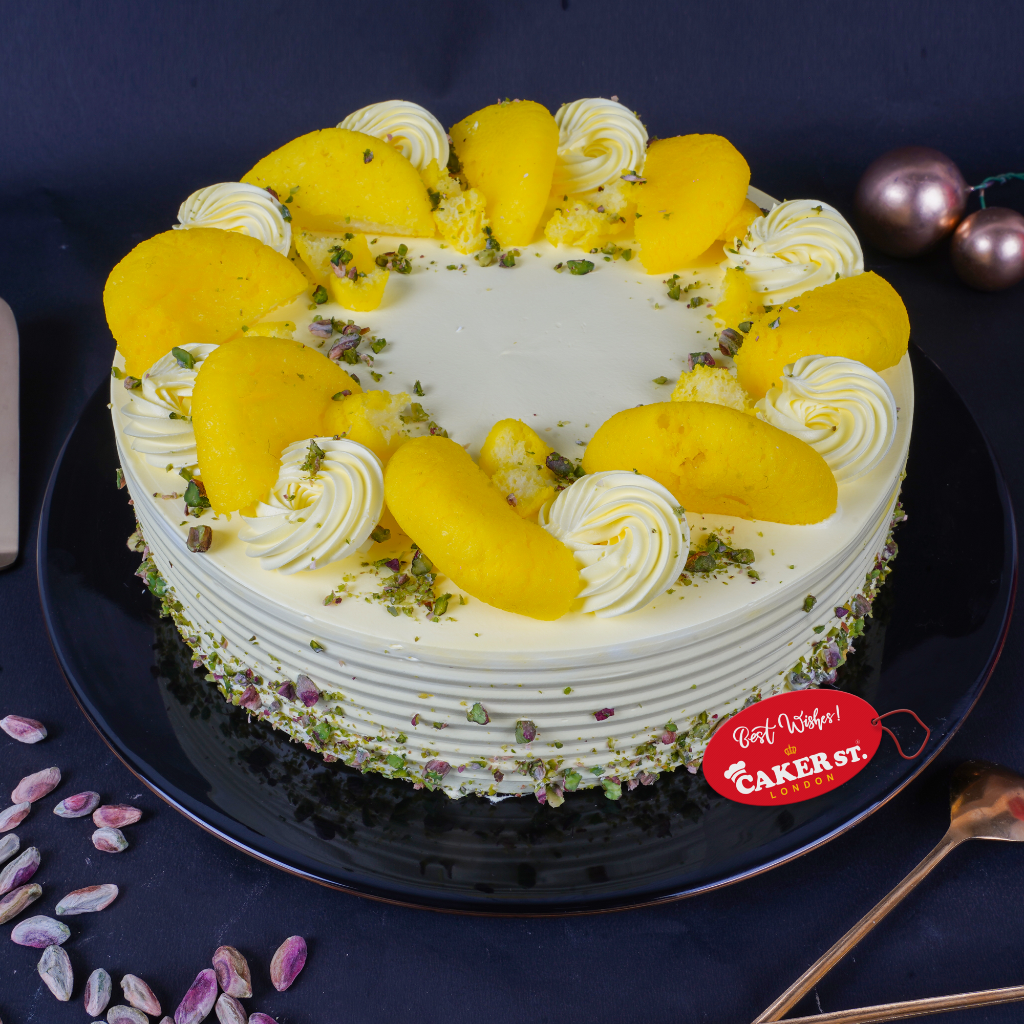 Mango Delight Birthday Cake with Custom Age