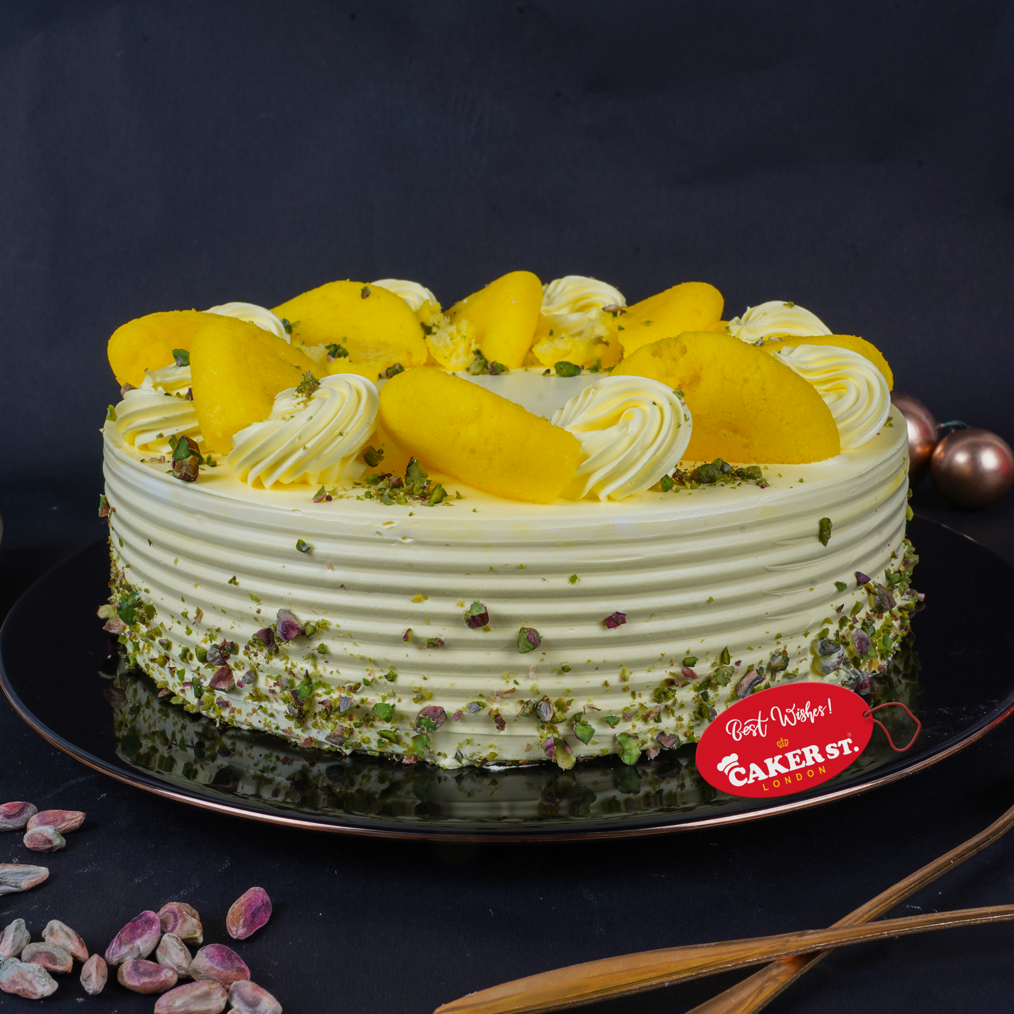 Mango Delight Birthday Cake with Custom Age