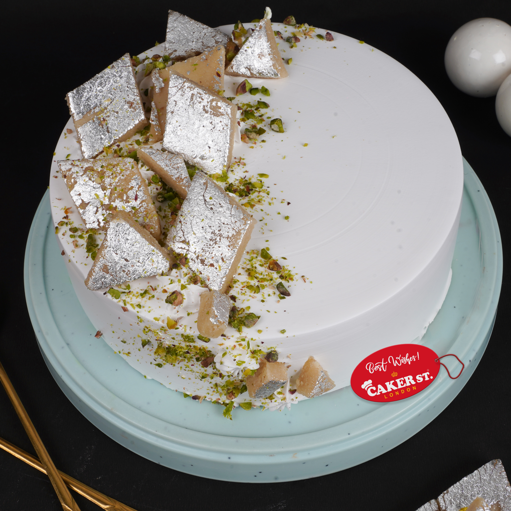 Kaju Katli Celebration Cake