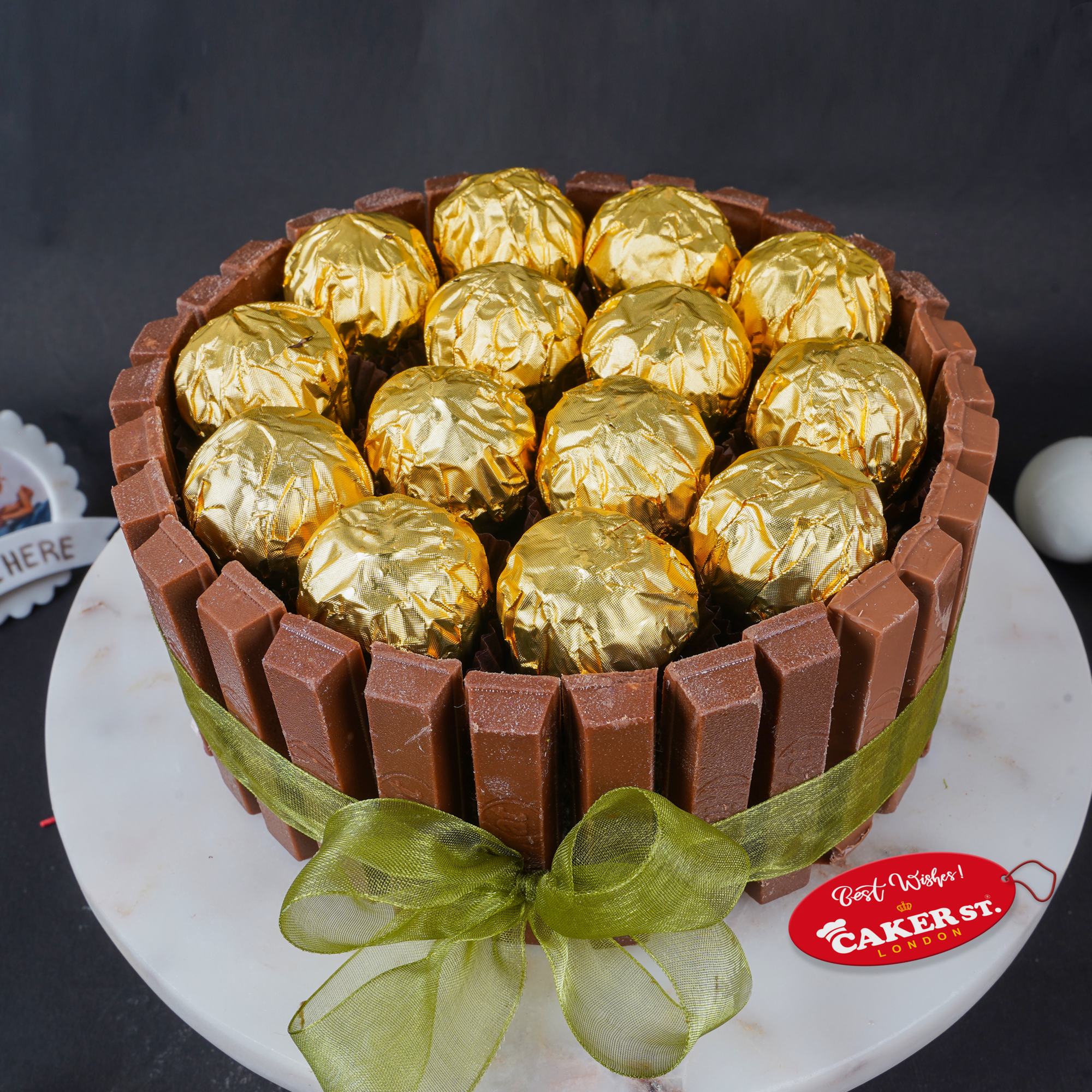 Chocolate Birthday Cake with Kit Kat & Gold Chocolates