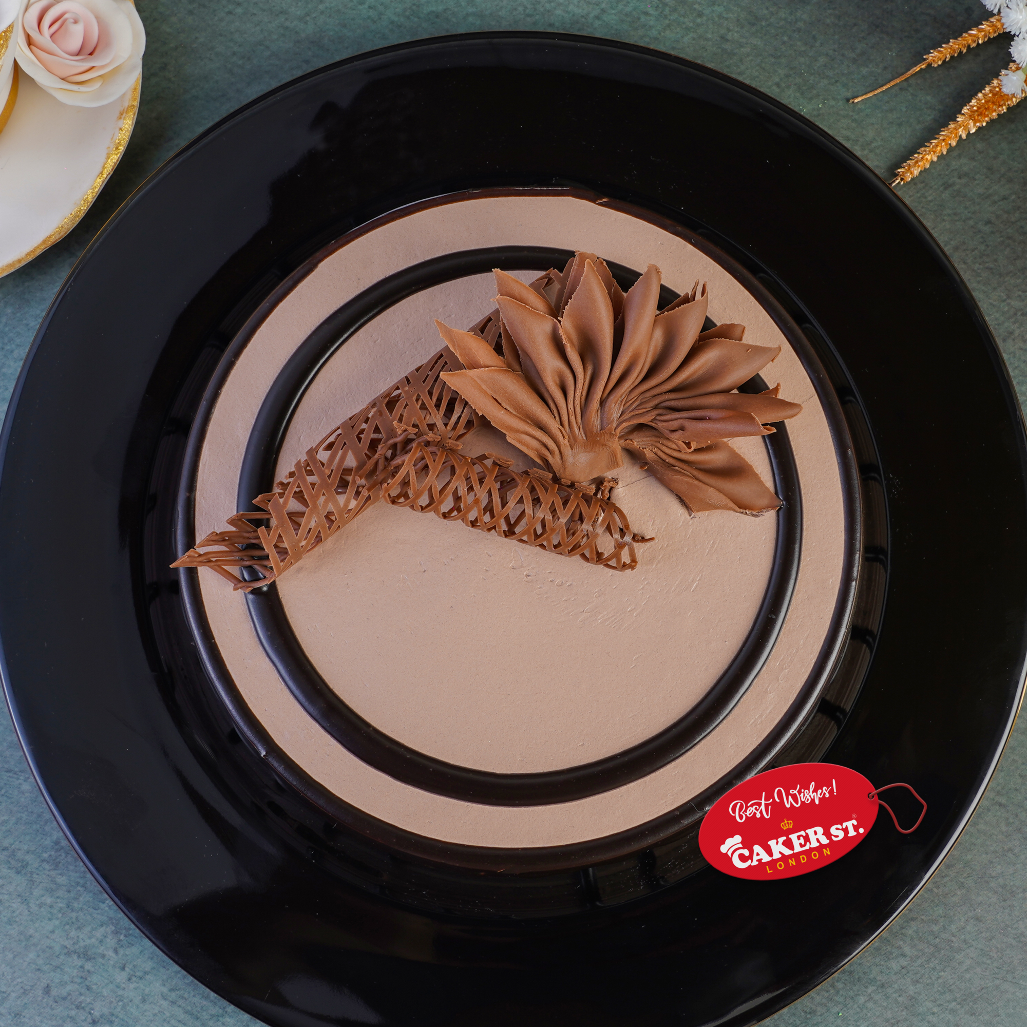 Elegant Chocolate Drip Birthday Cake