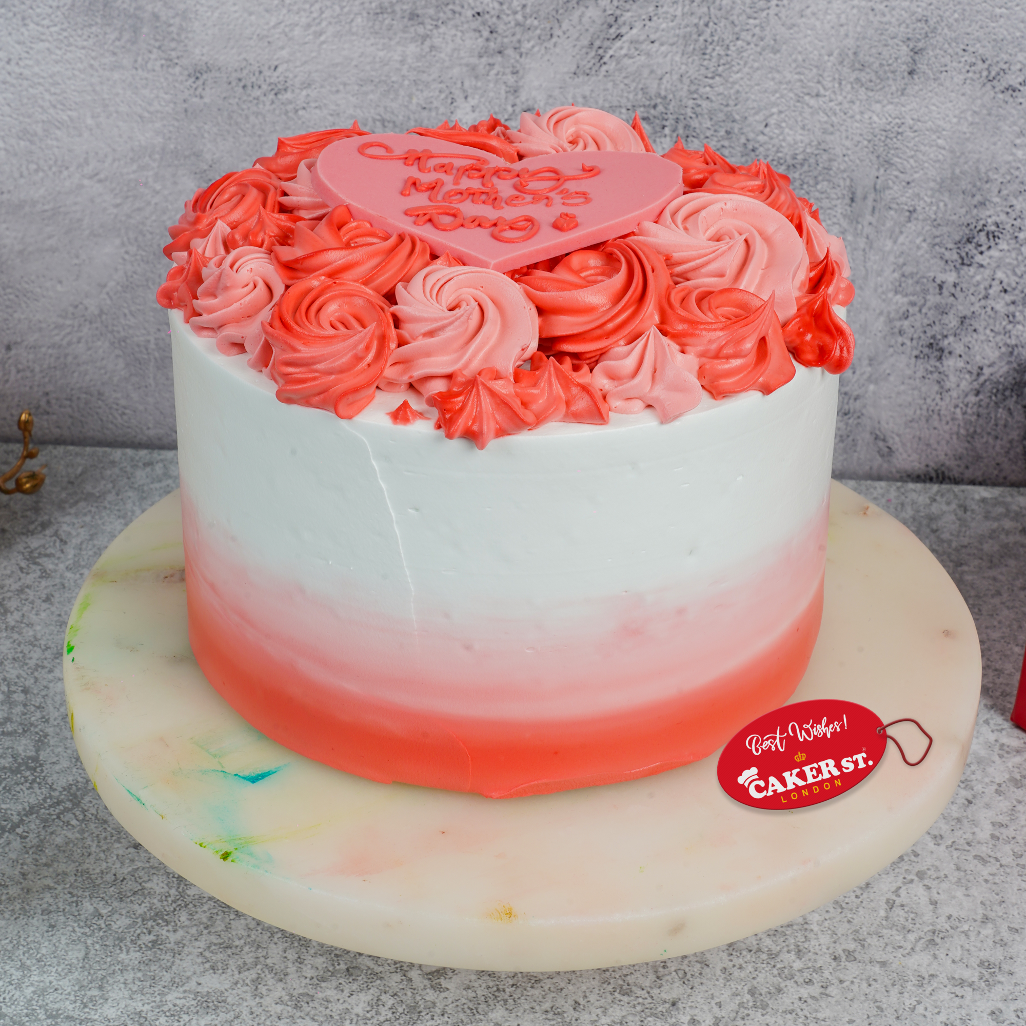 Happy Mother's Day Rosette Cake