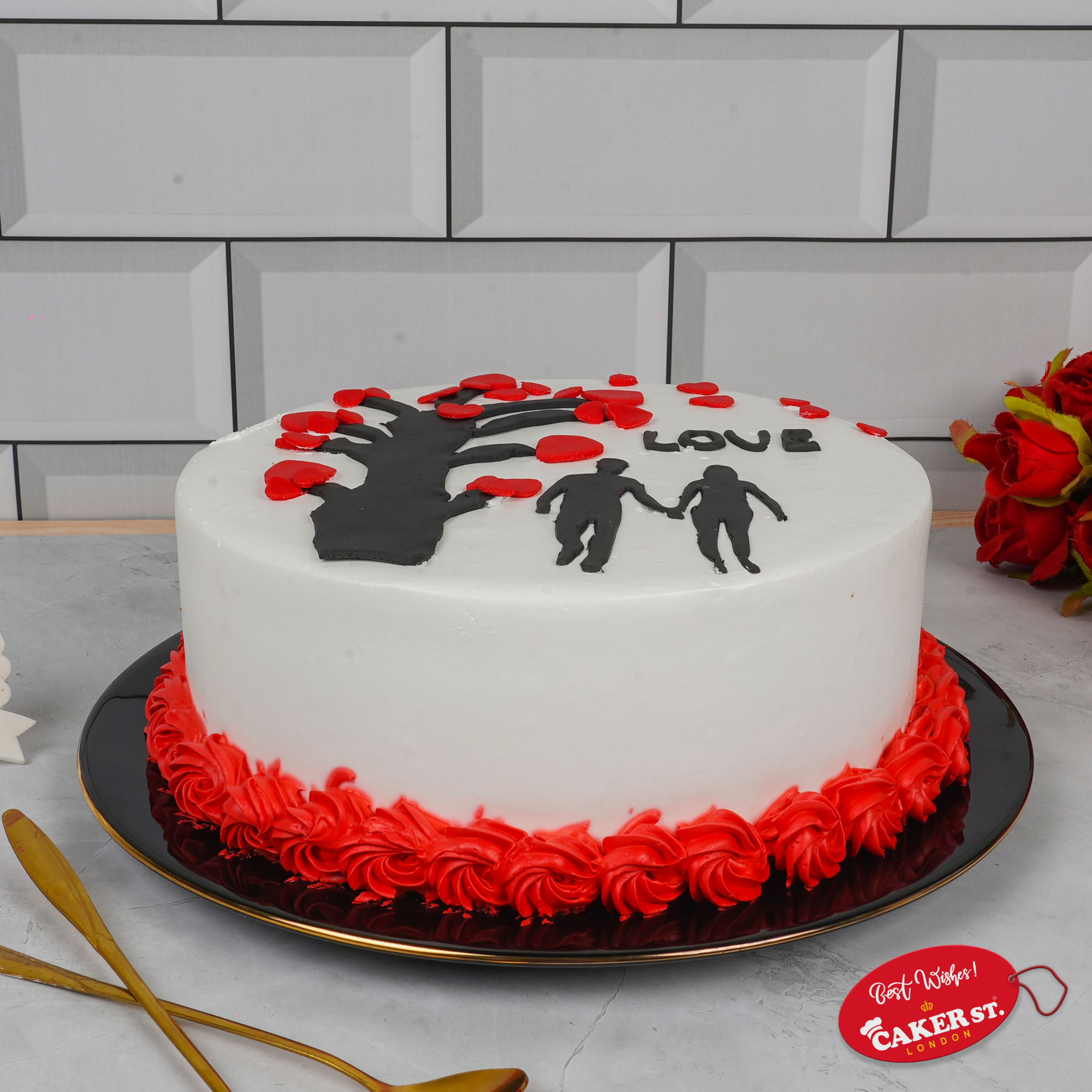 Anniversary Love Tree Cake