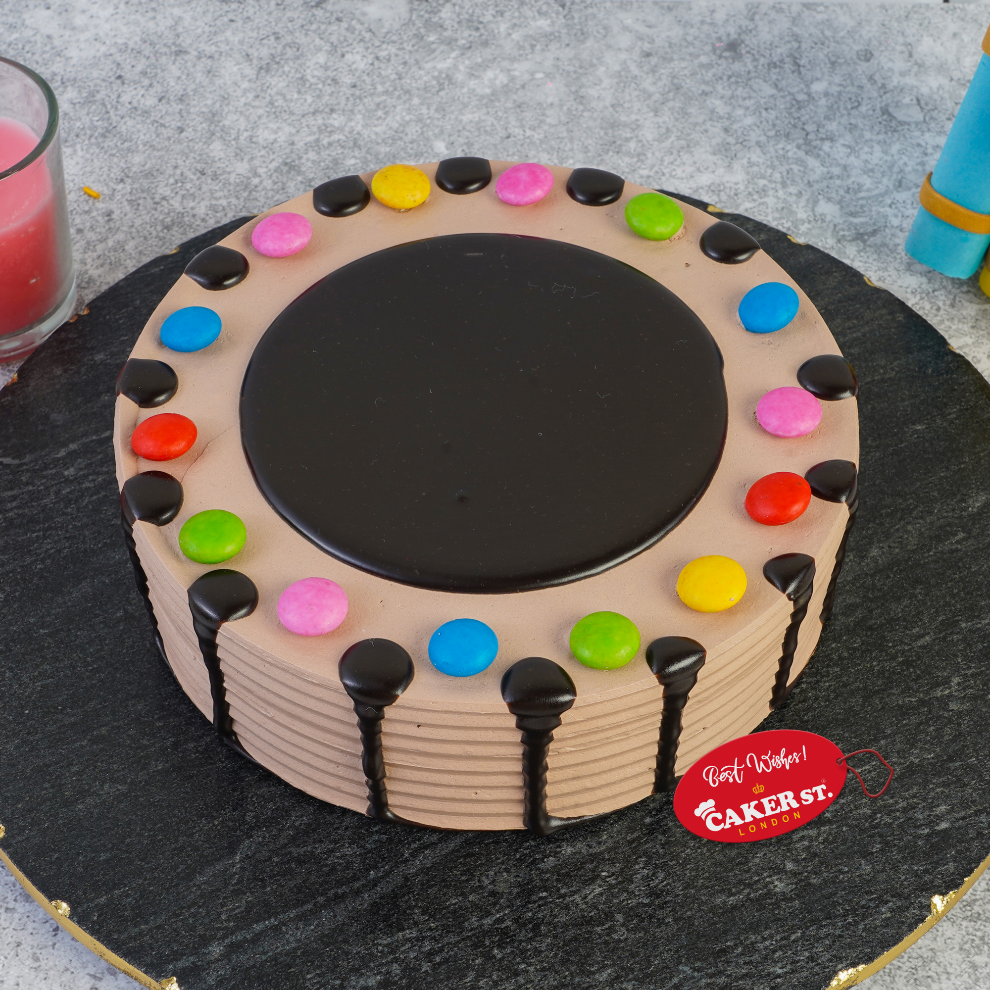 Chocolate Drip & Candy Birthday Cake