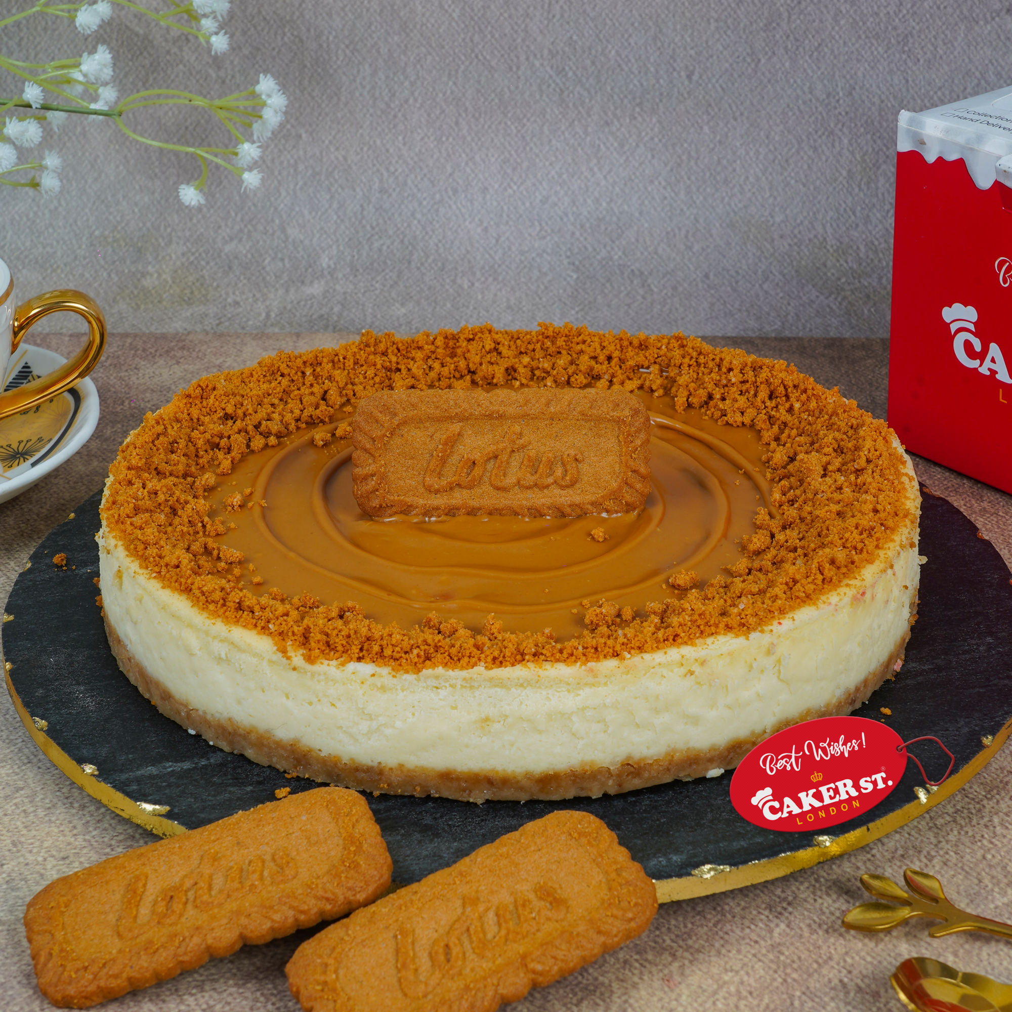 Lotus Biscoff Birthday Cake