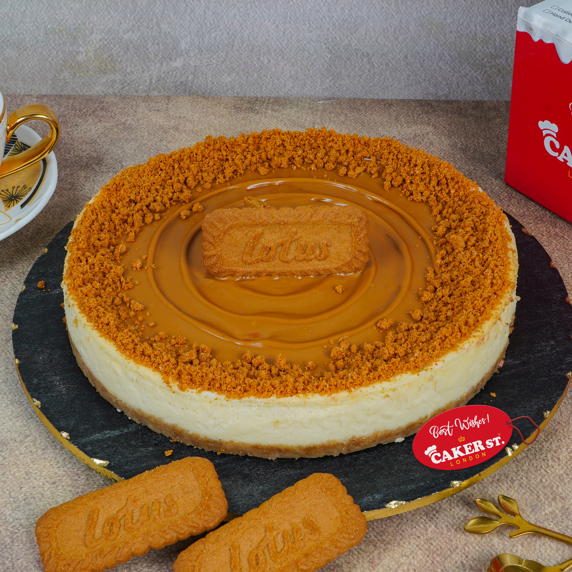 Lotus Biscoff Birthday Cake