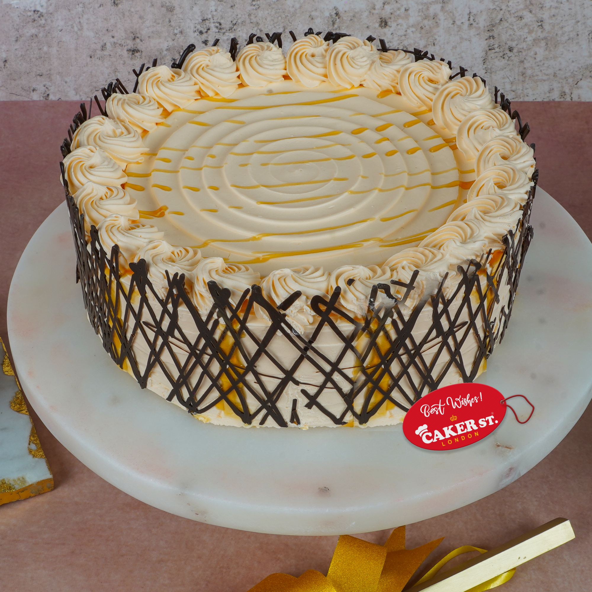 Elegant Chocolate Lattice Birthday Cake for Her