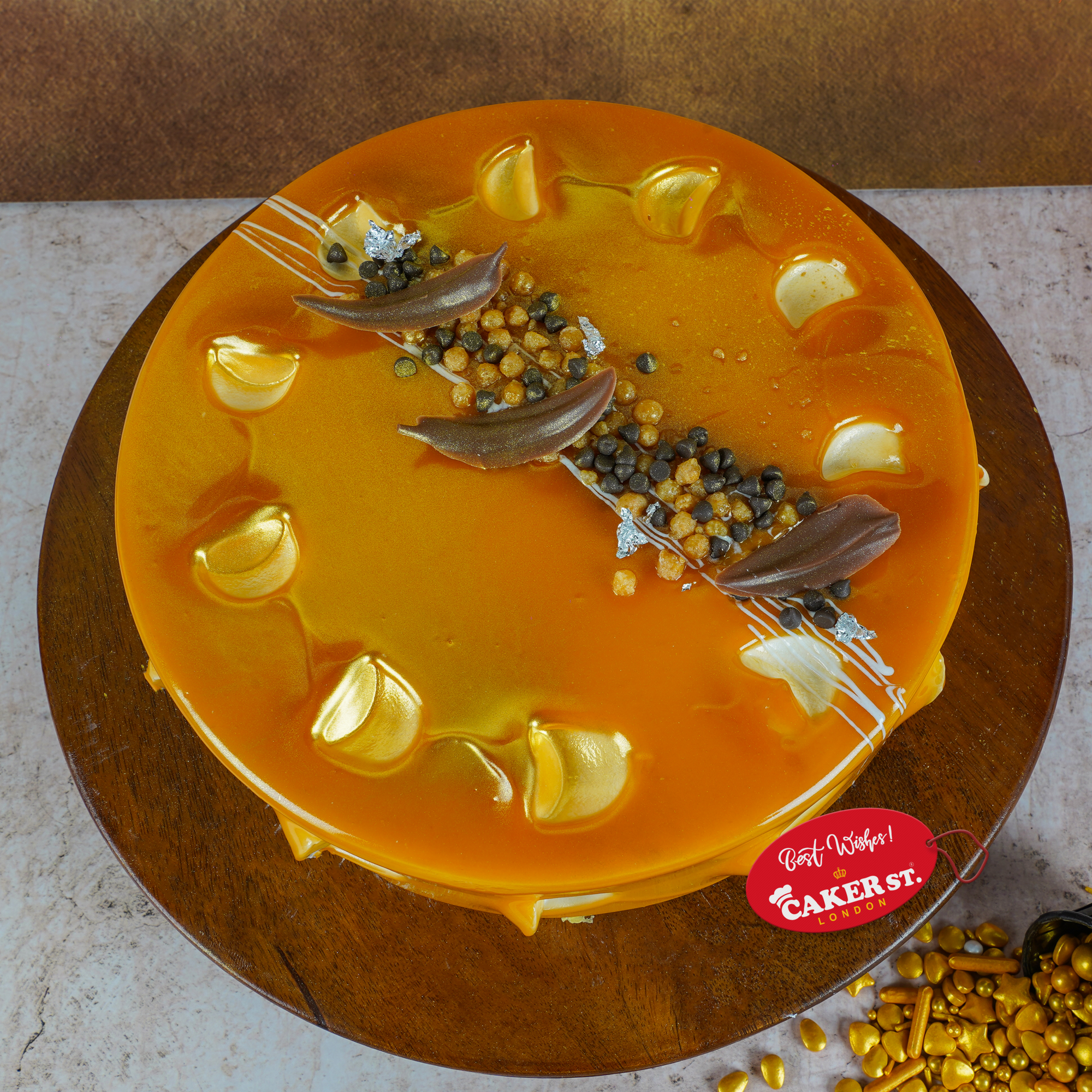 Elegant Glazed Birthday Cake