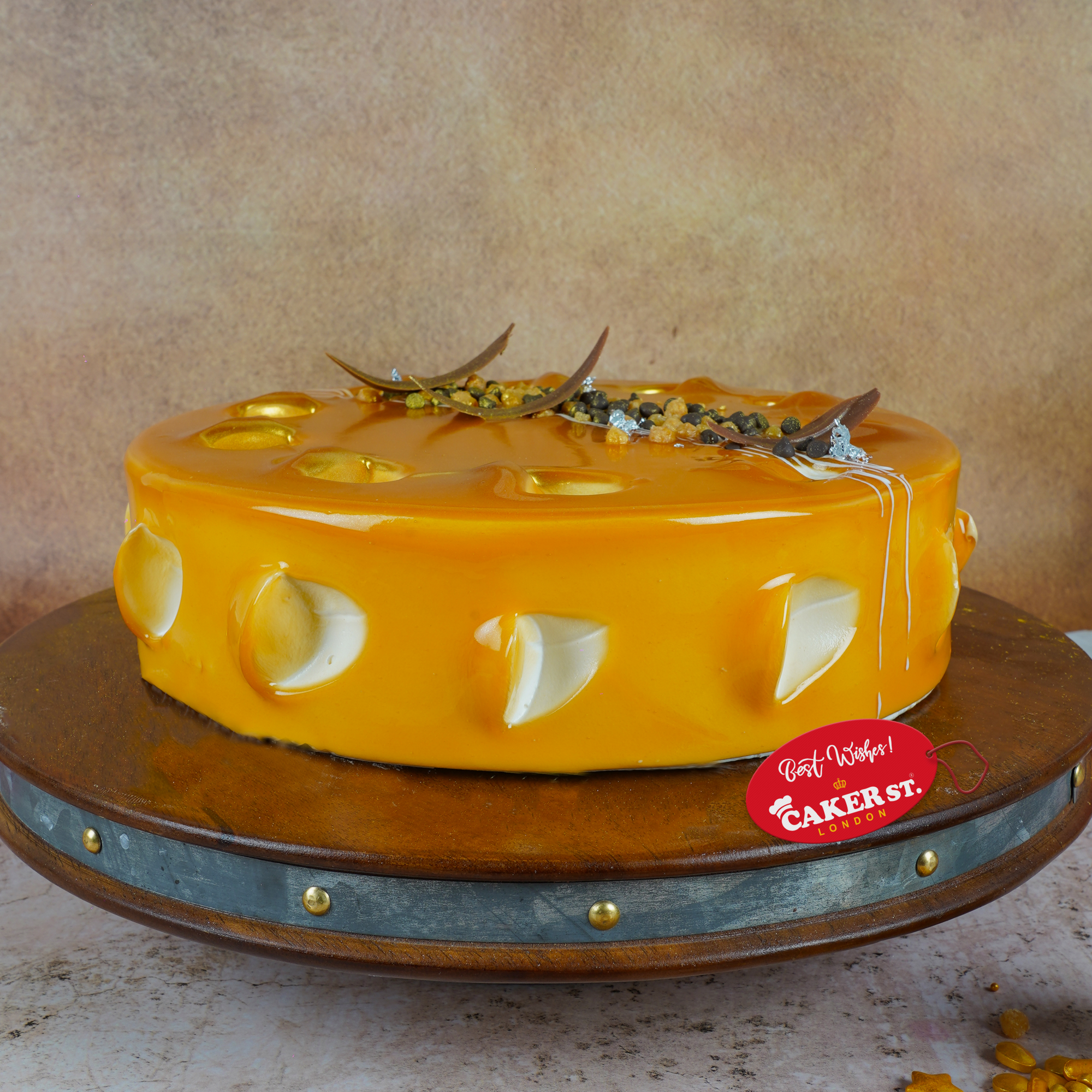 Elegant Glazed Birthday Cake