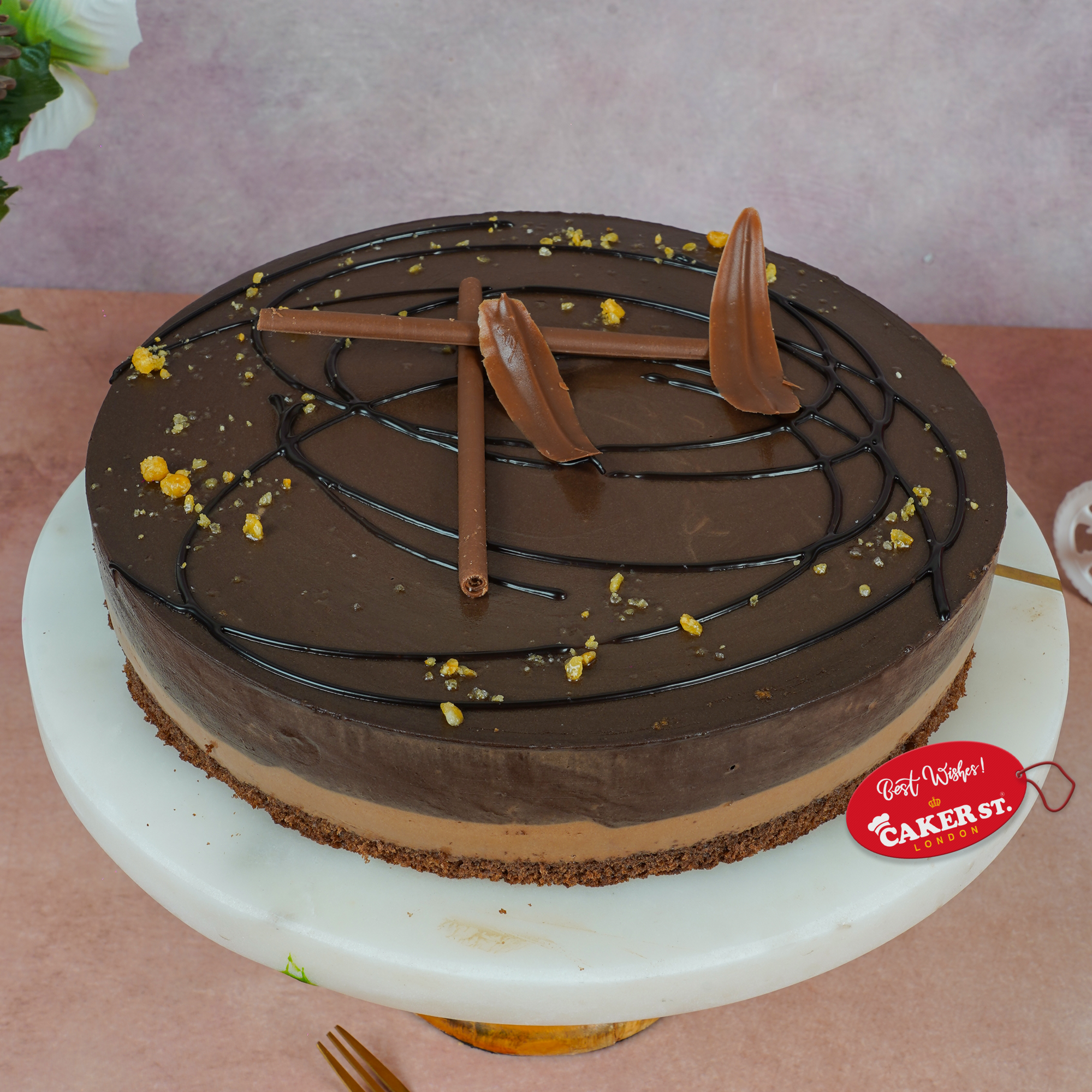 Decadent Layered Chocolate Birthday Cake