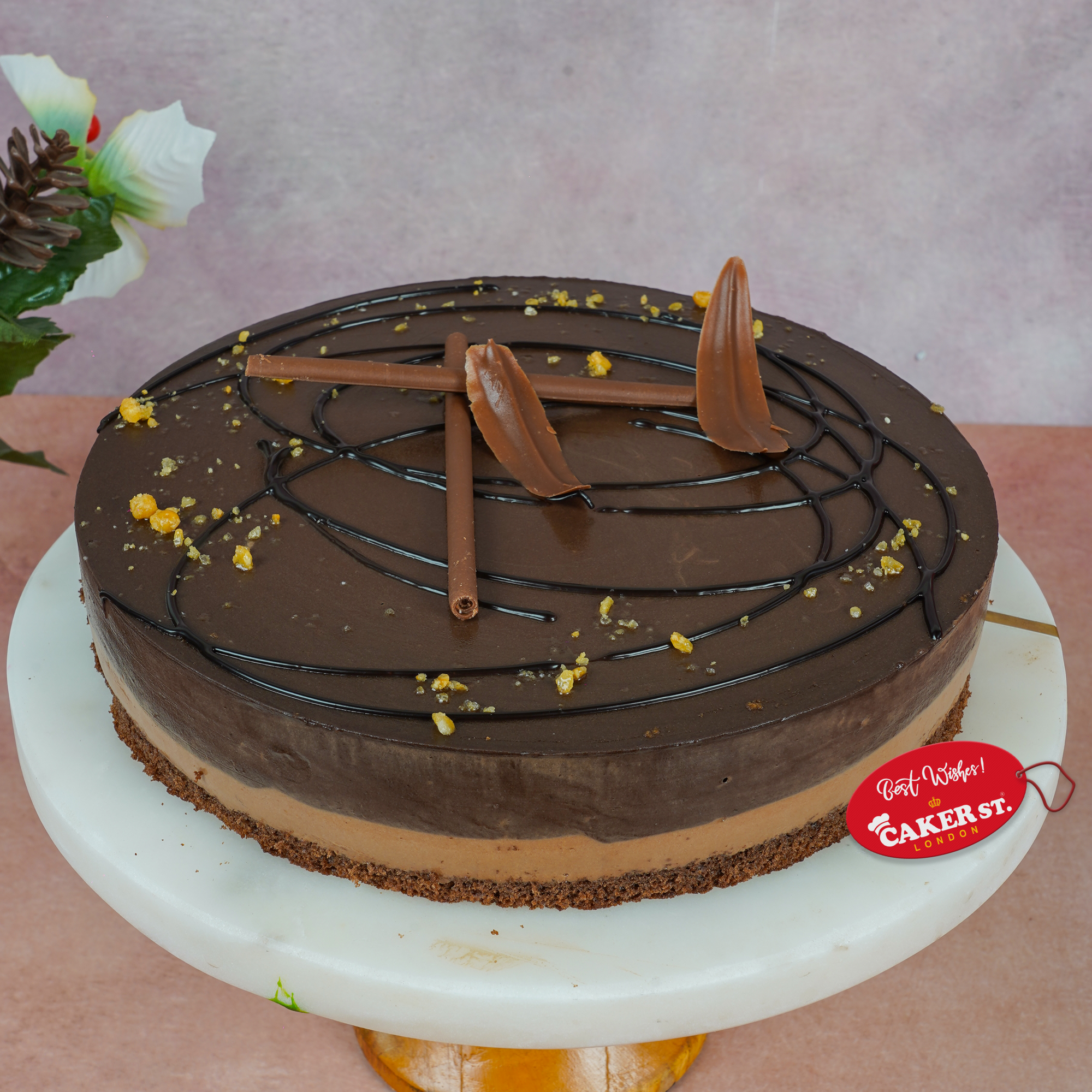 Decadent Layered Chocolate Birthday Cake
