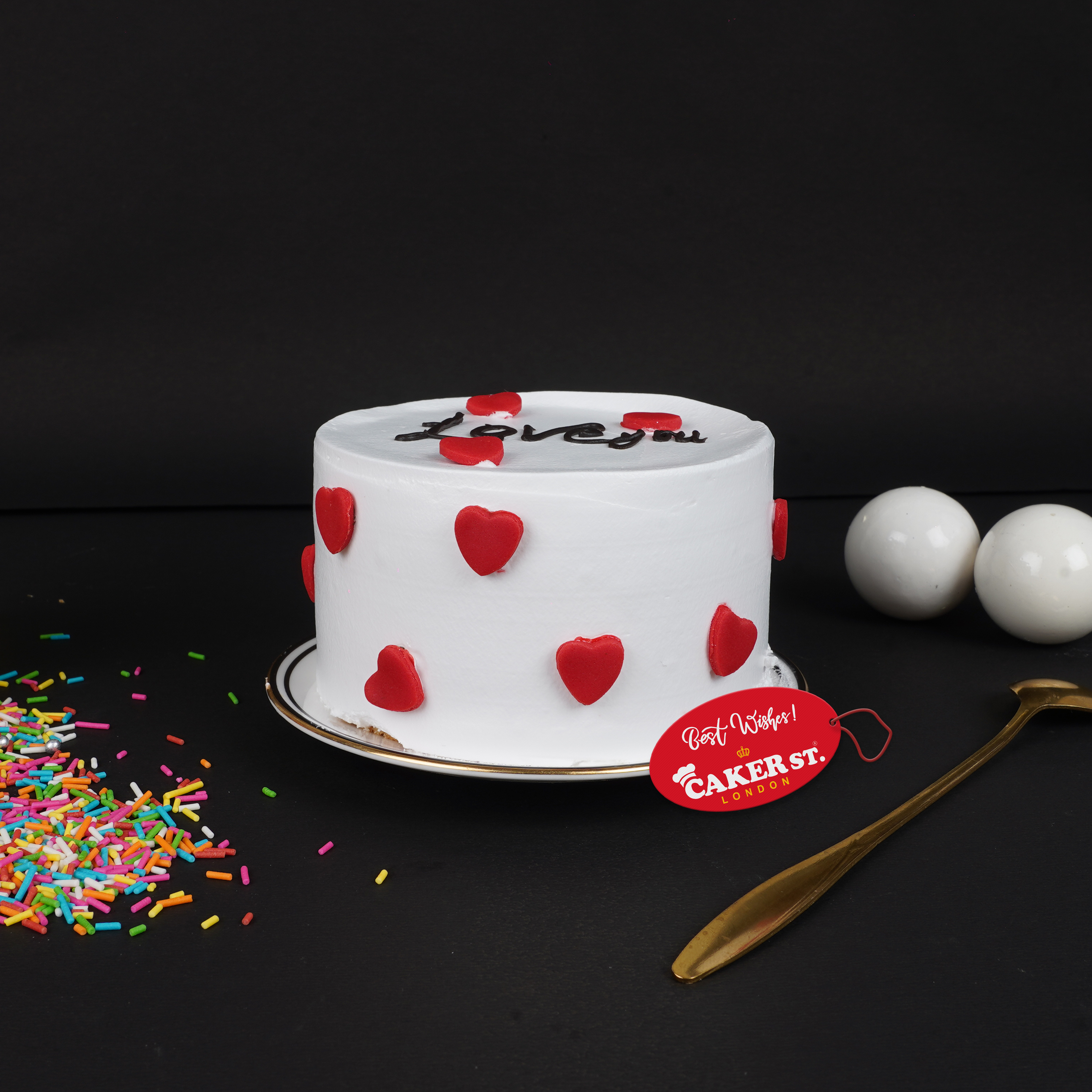Romantic Love Heart Cake