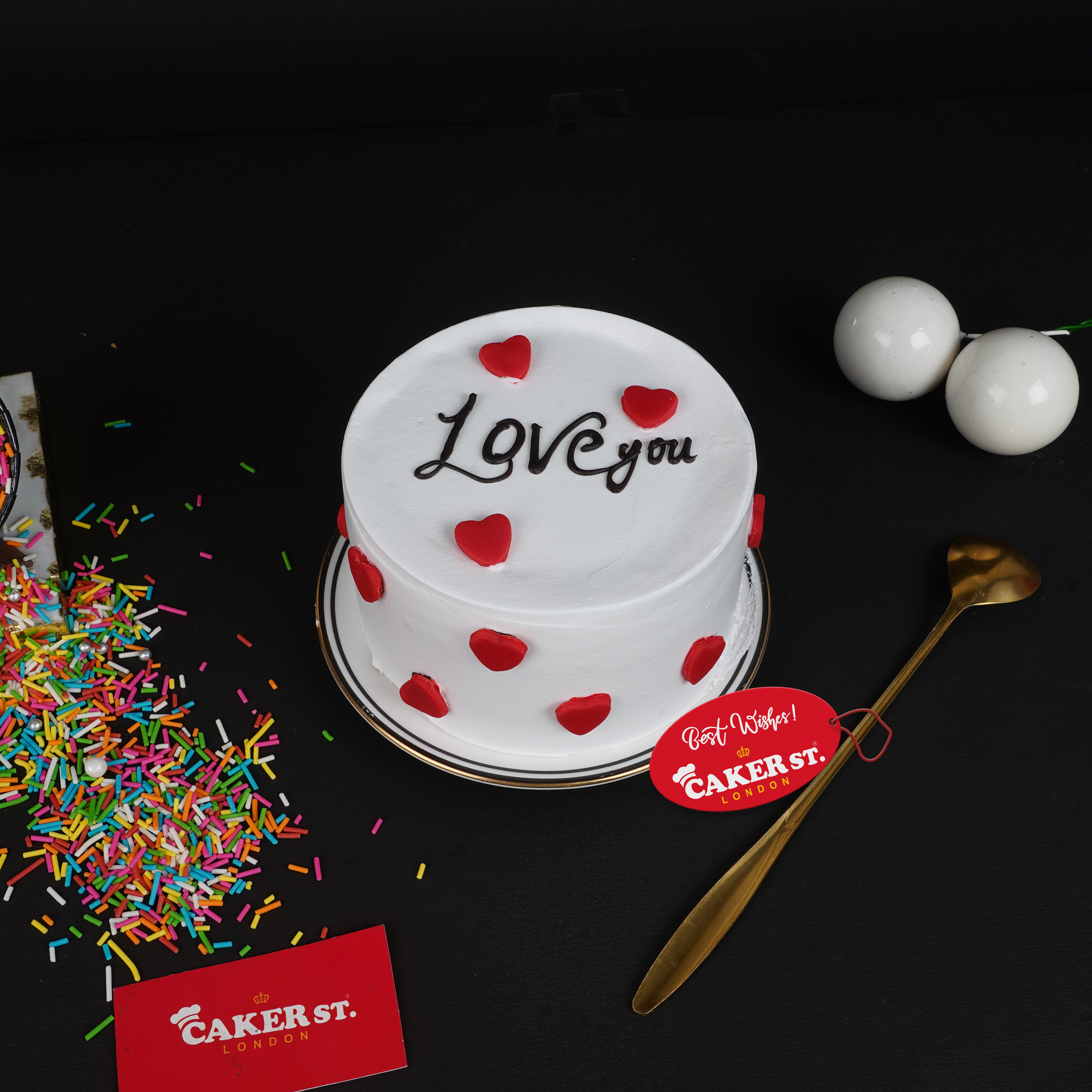 Romantic Love Heart Cake