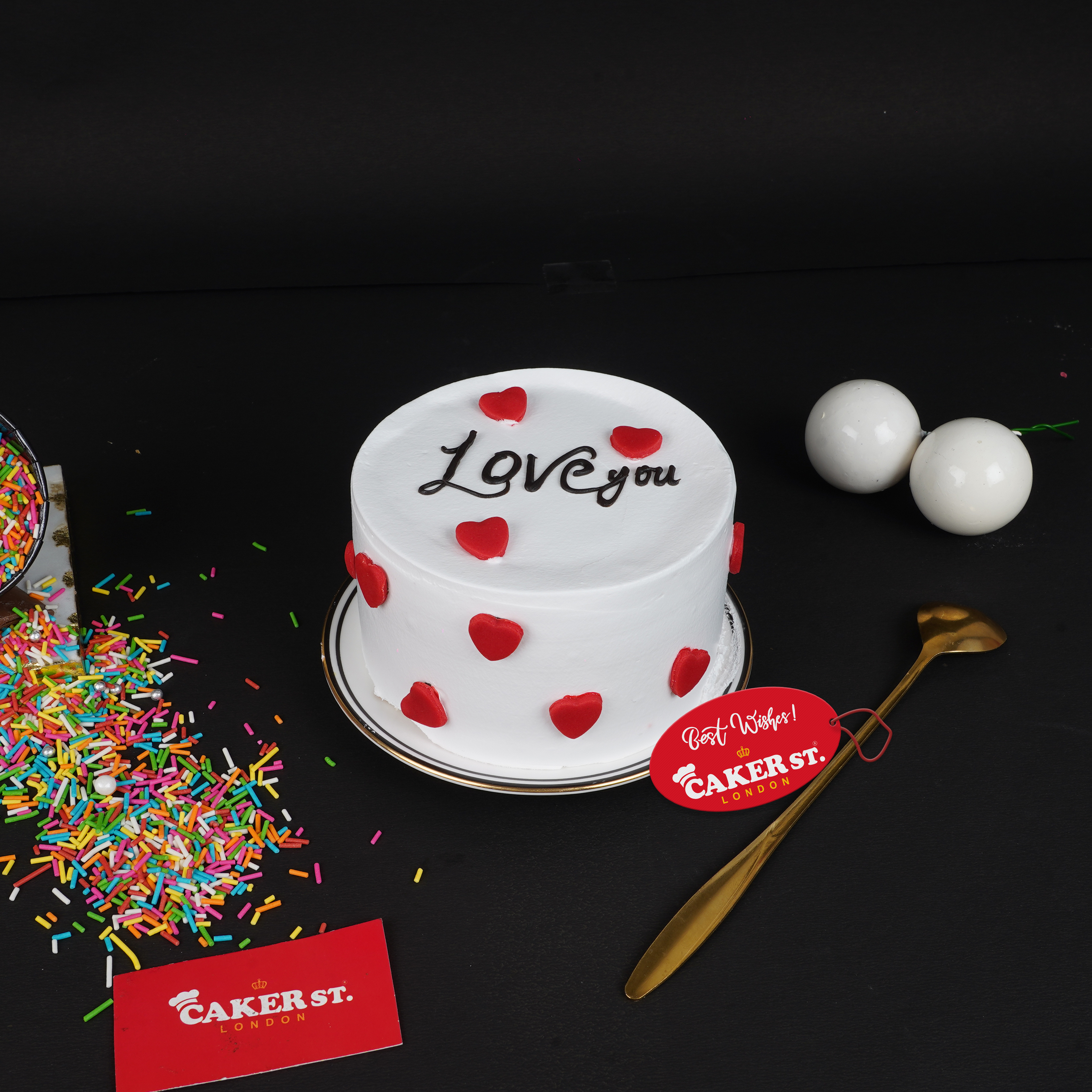 Romantic Love Heart Cake