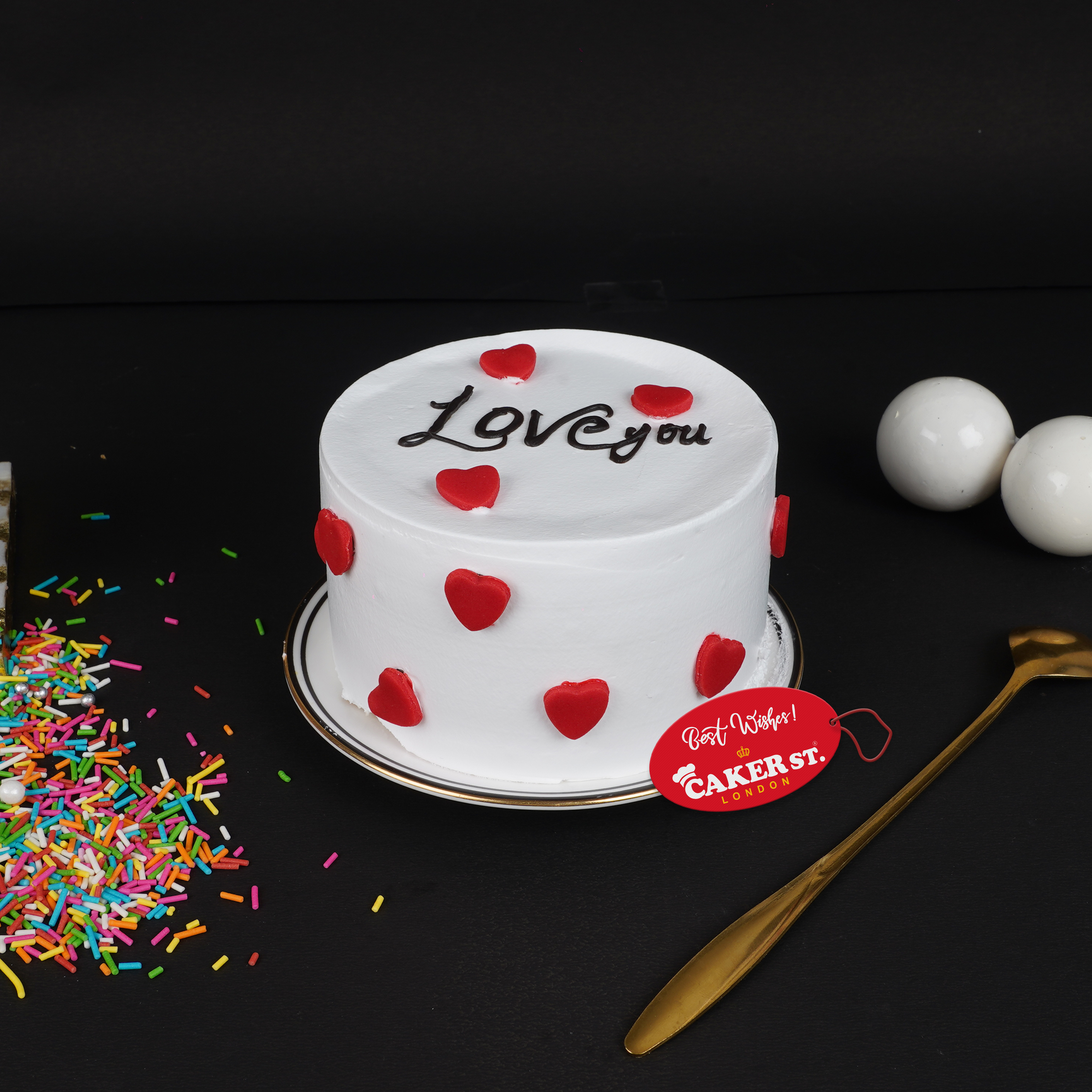 Romantic Love Heart Cake
