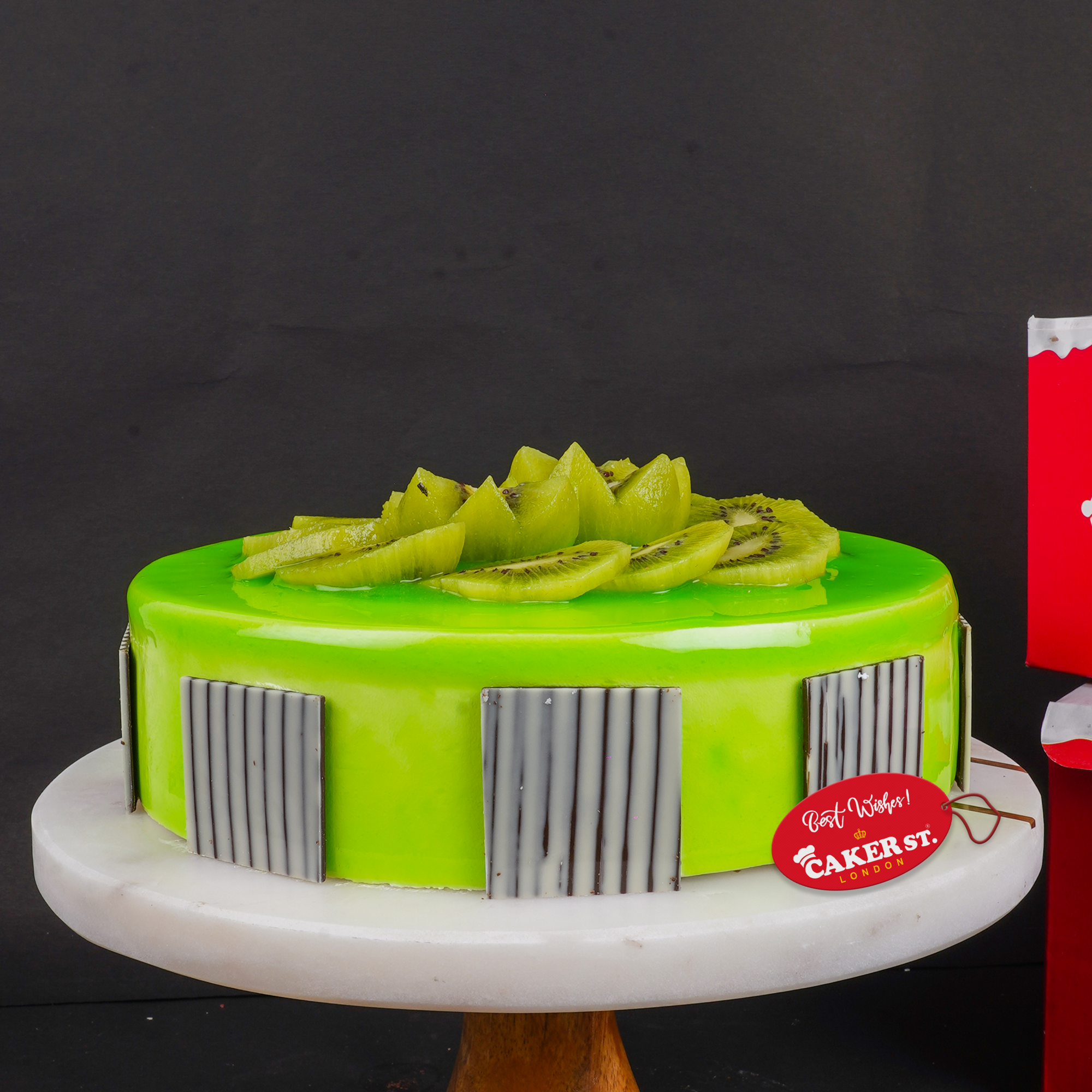 Kiwi Fresh Fruit Birthday Cake
