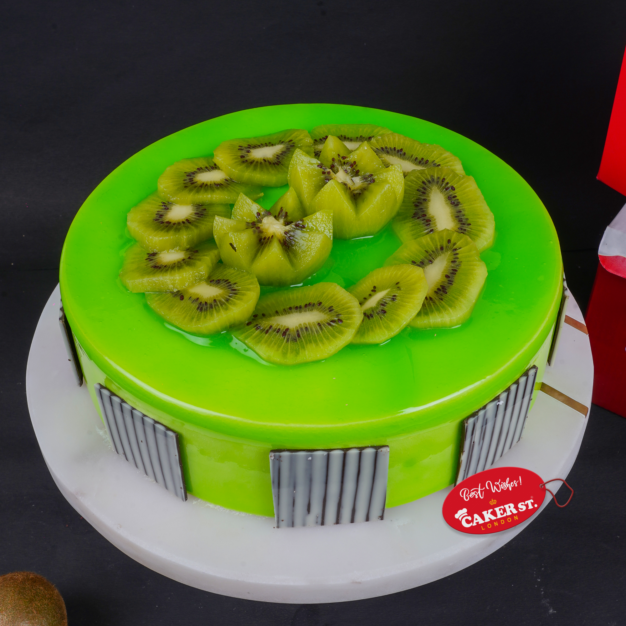 Kiwi Fresh Fruit Birthday Cake