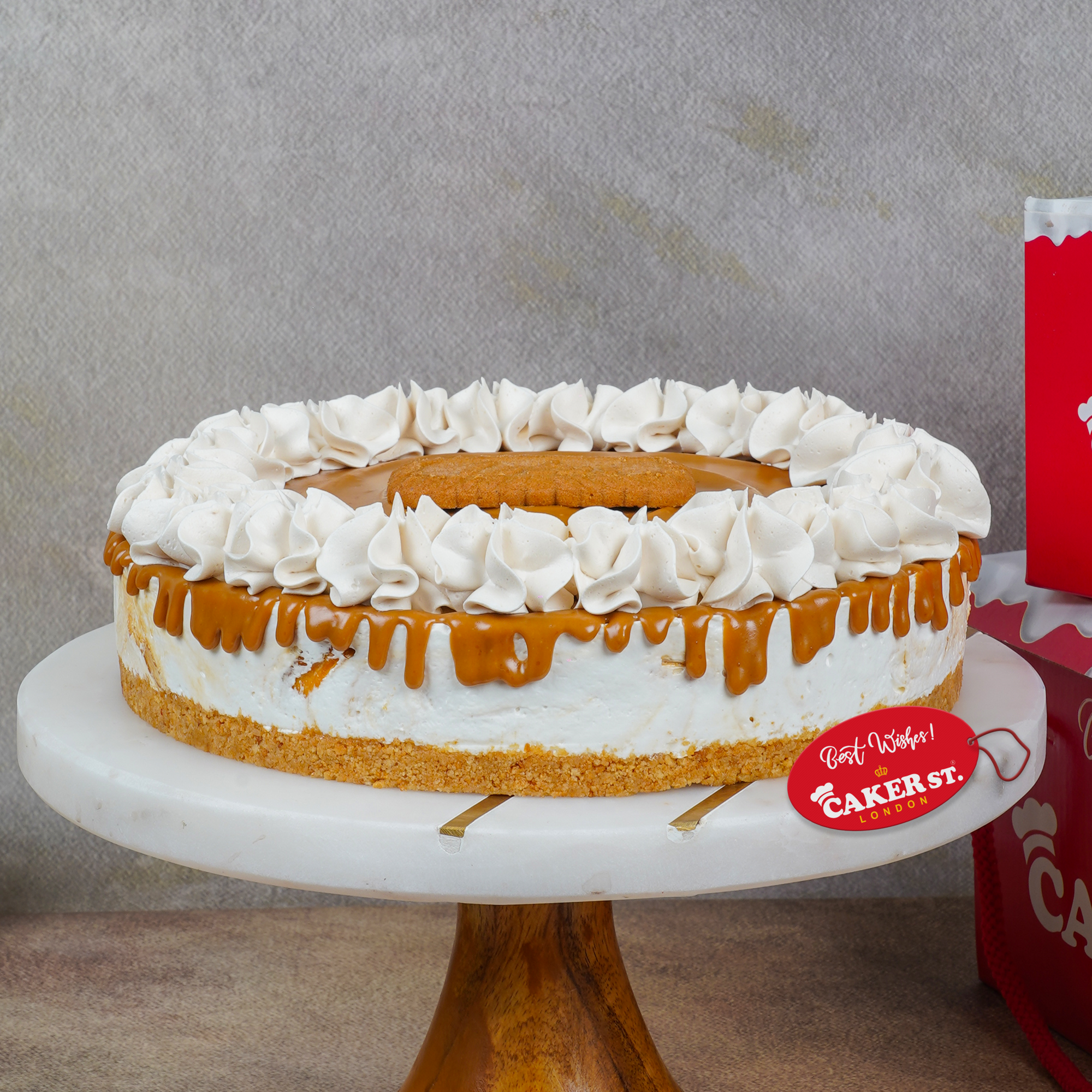 Lotus Biscoff Drip Birthday Cake