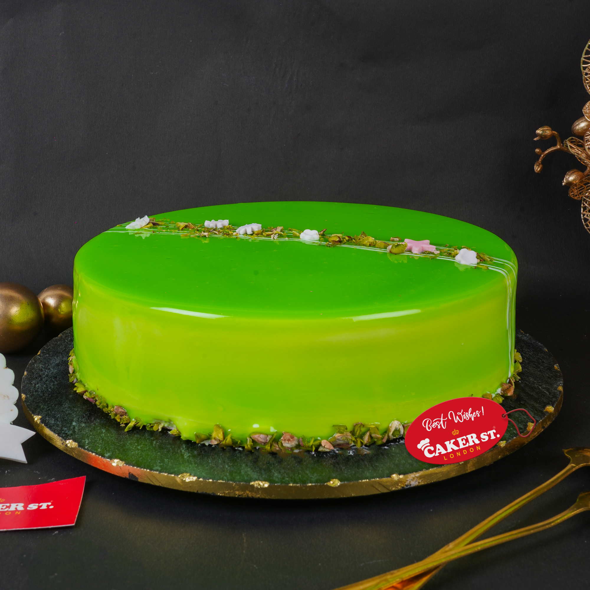 Elegant Floral Birthday Cake for Her