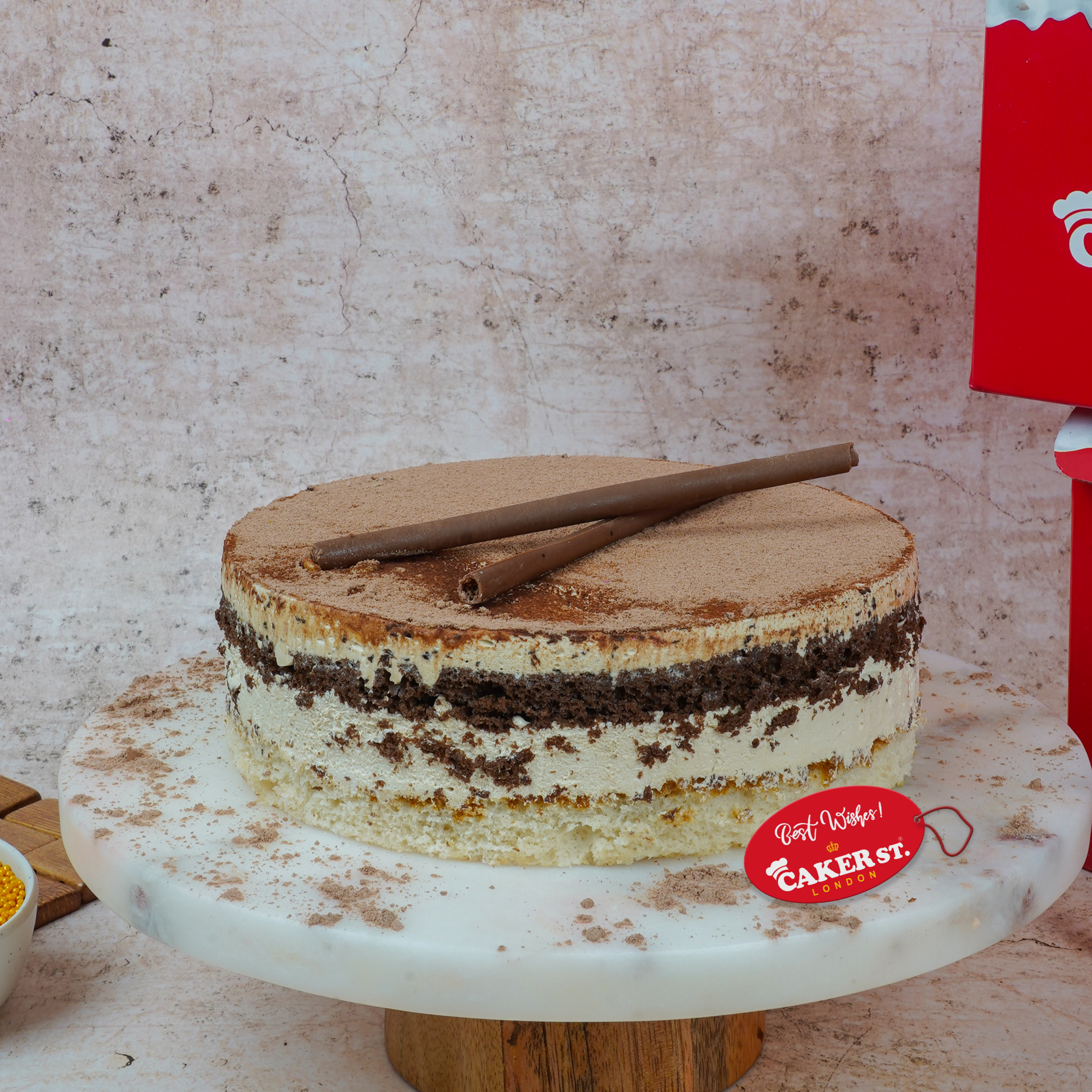 Classic Tiramisu Birthday Cake