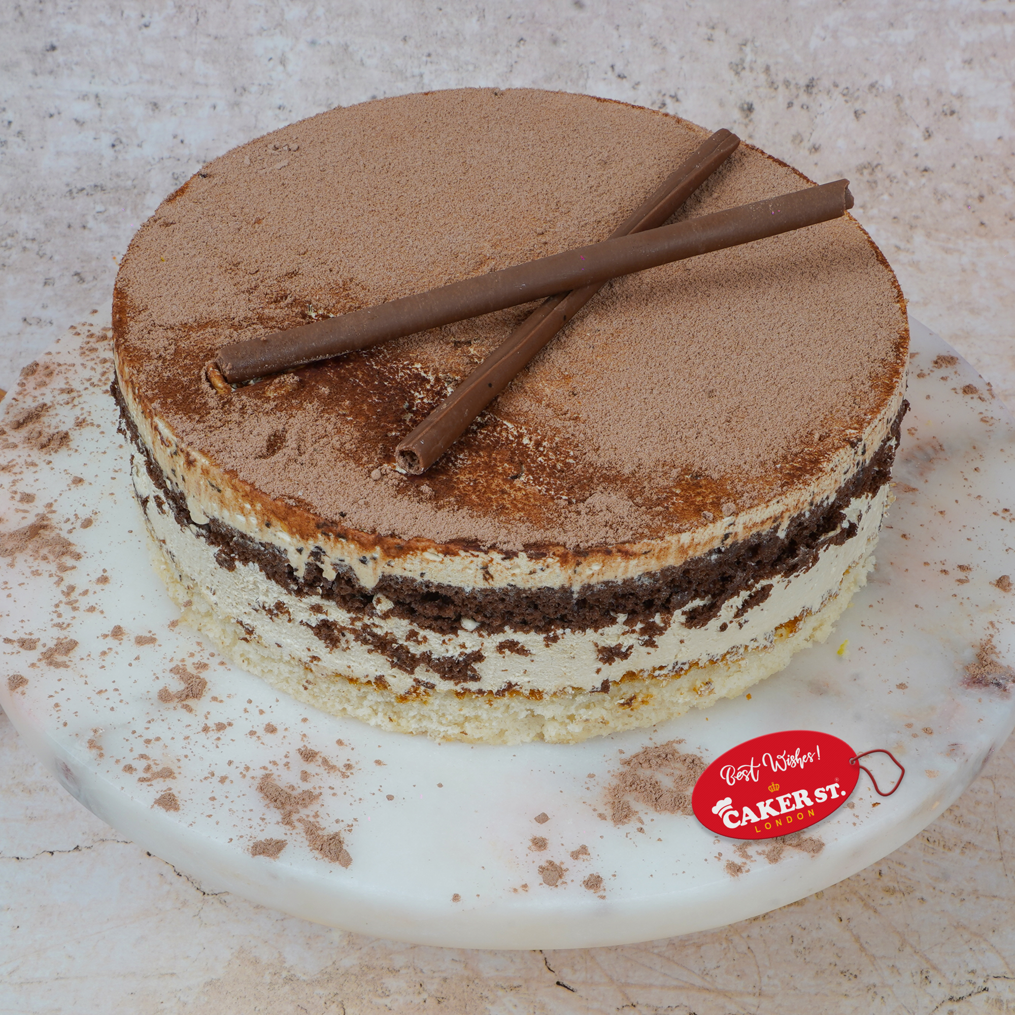 Classic Tiramisu Birthday Cake