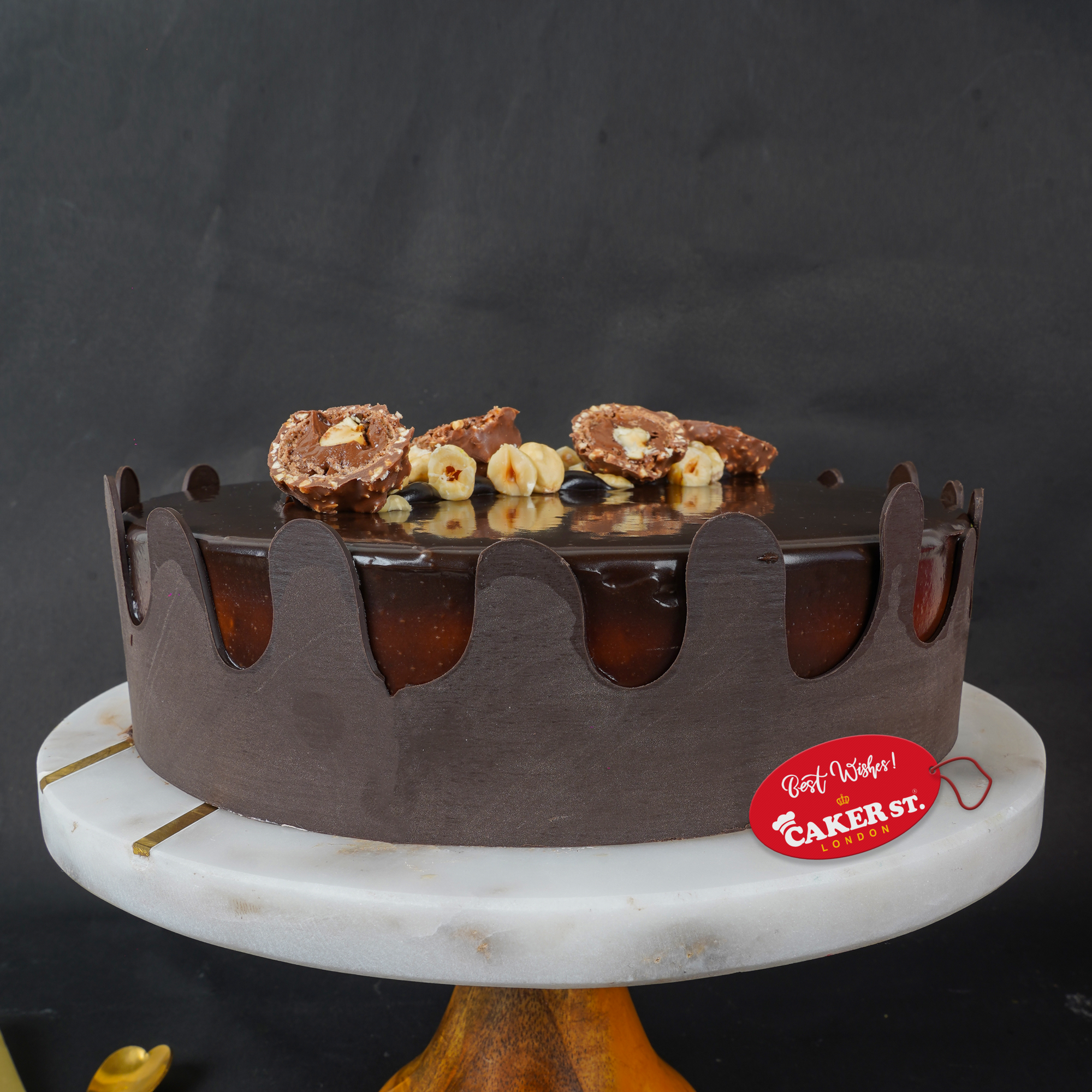 Ferrero Rocher Style Chocolate Birthday Cake