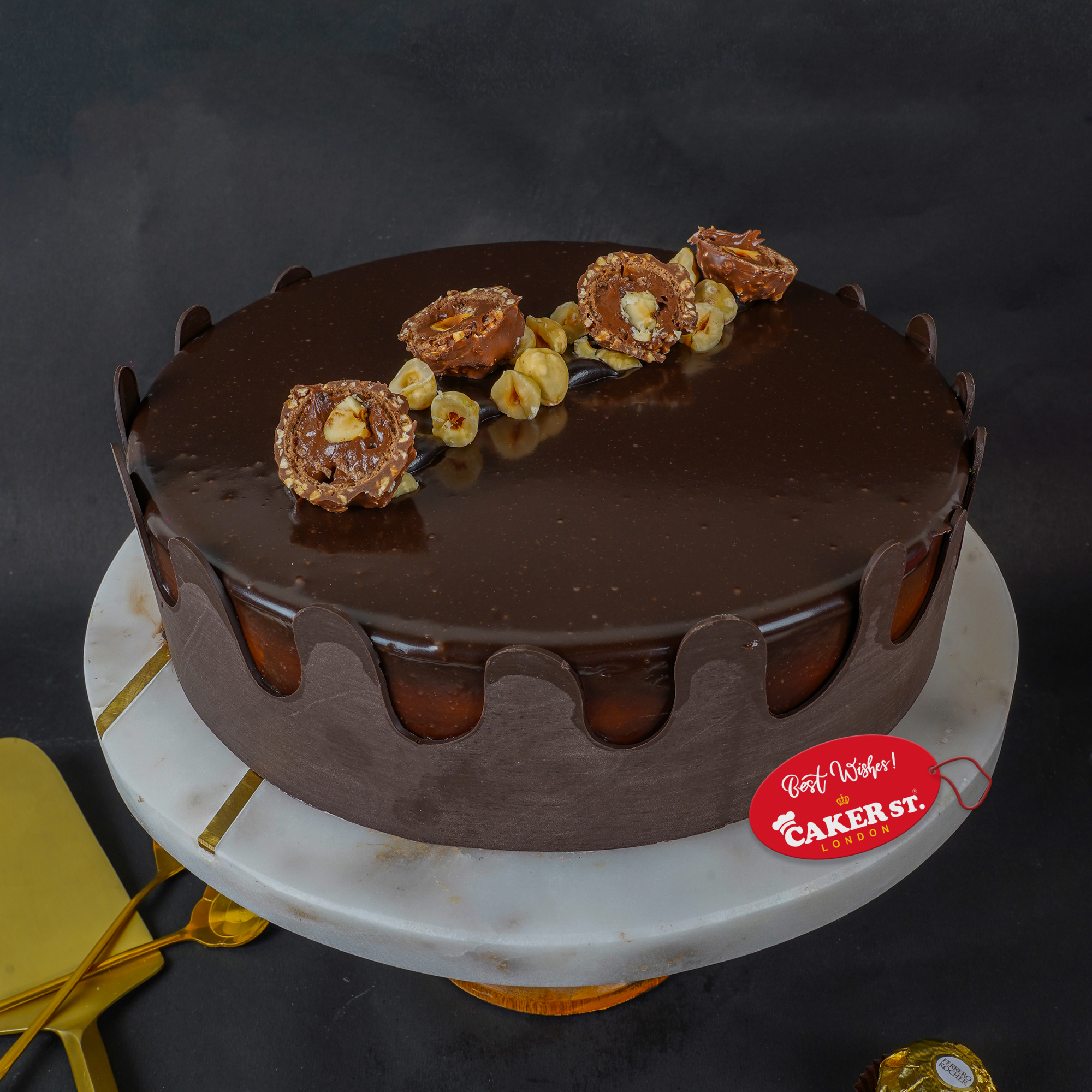 Ferrero Rocher Style Chocolate Birthday Cake