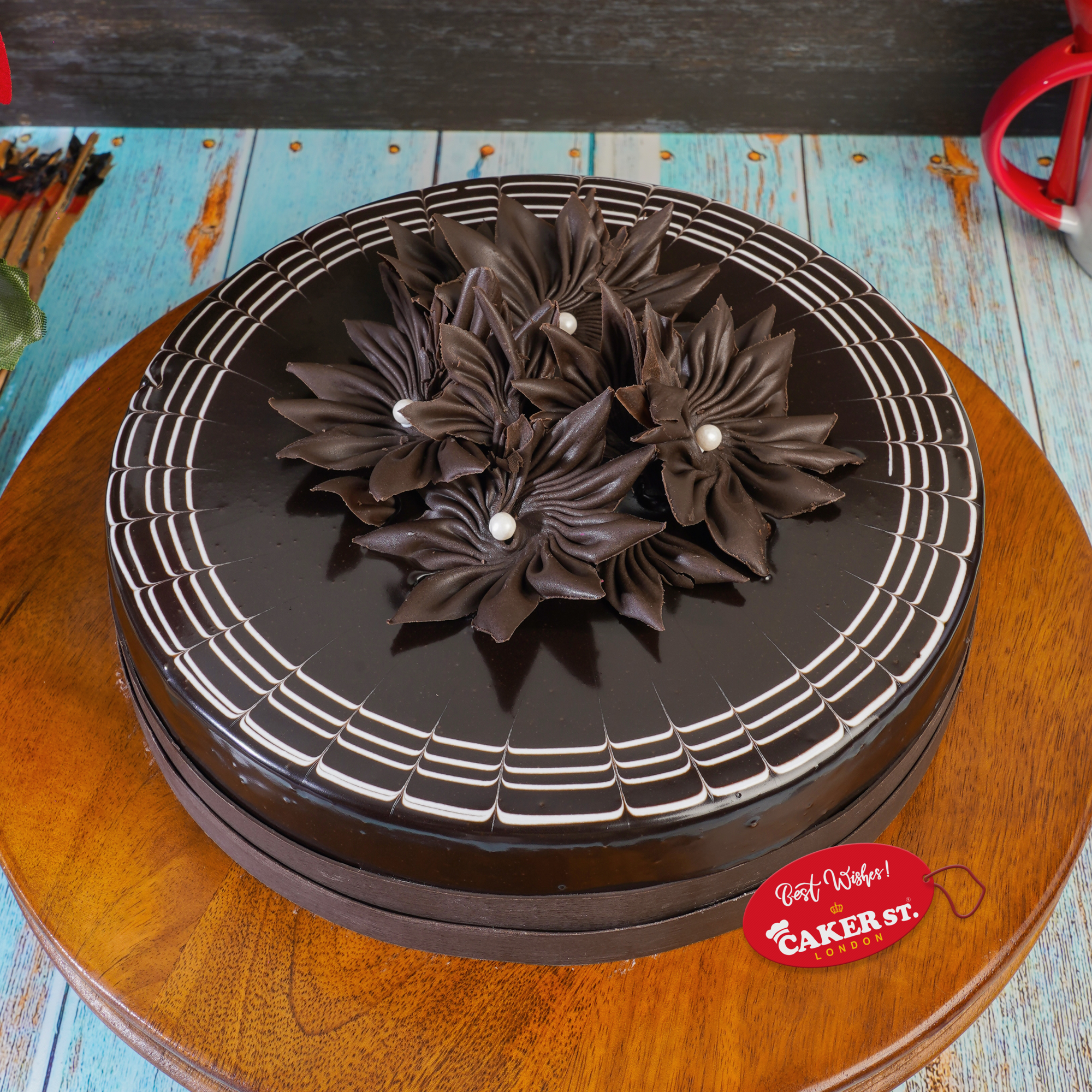 Elegant Chocolate Birthday Cake