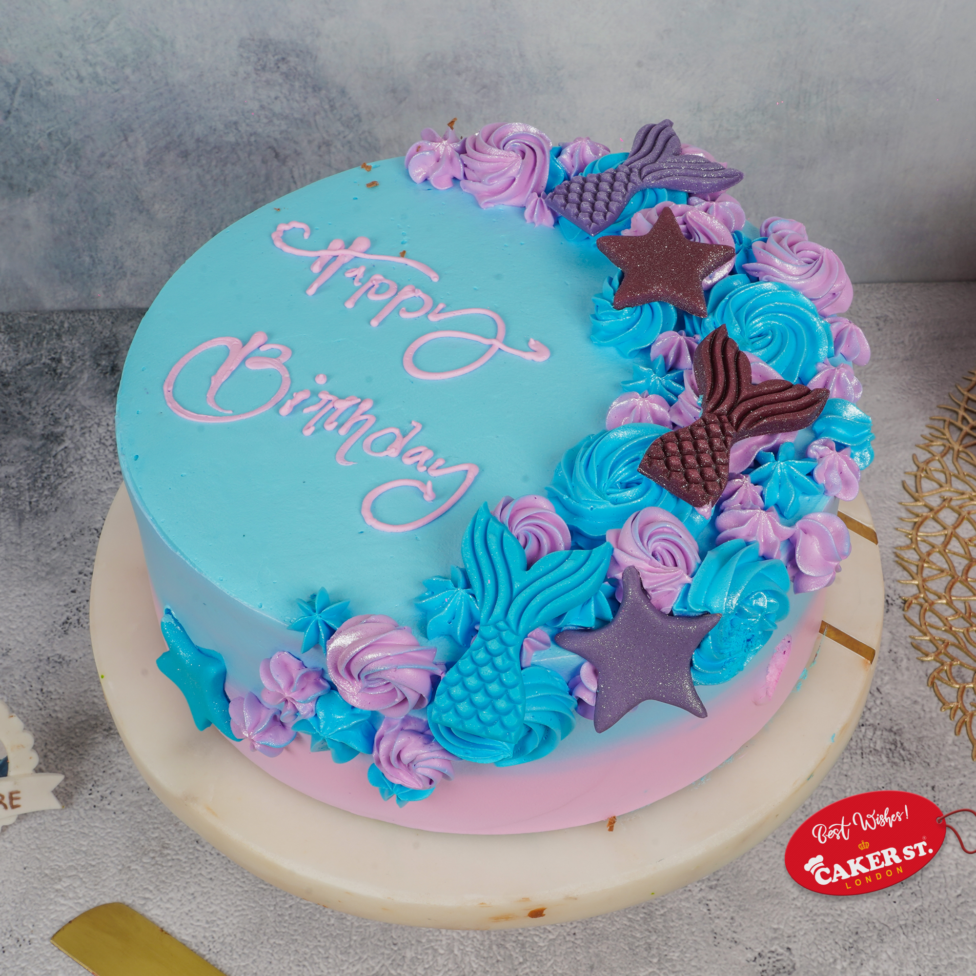 Mermaid Theme Birthday Cake