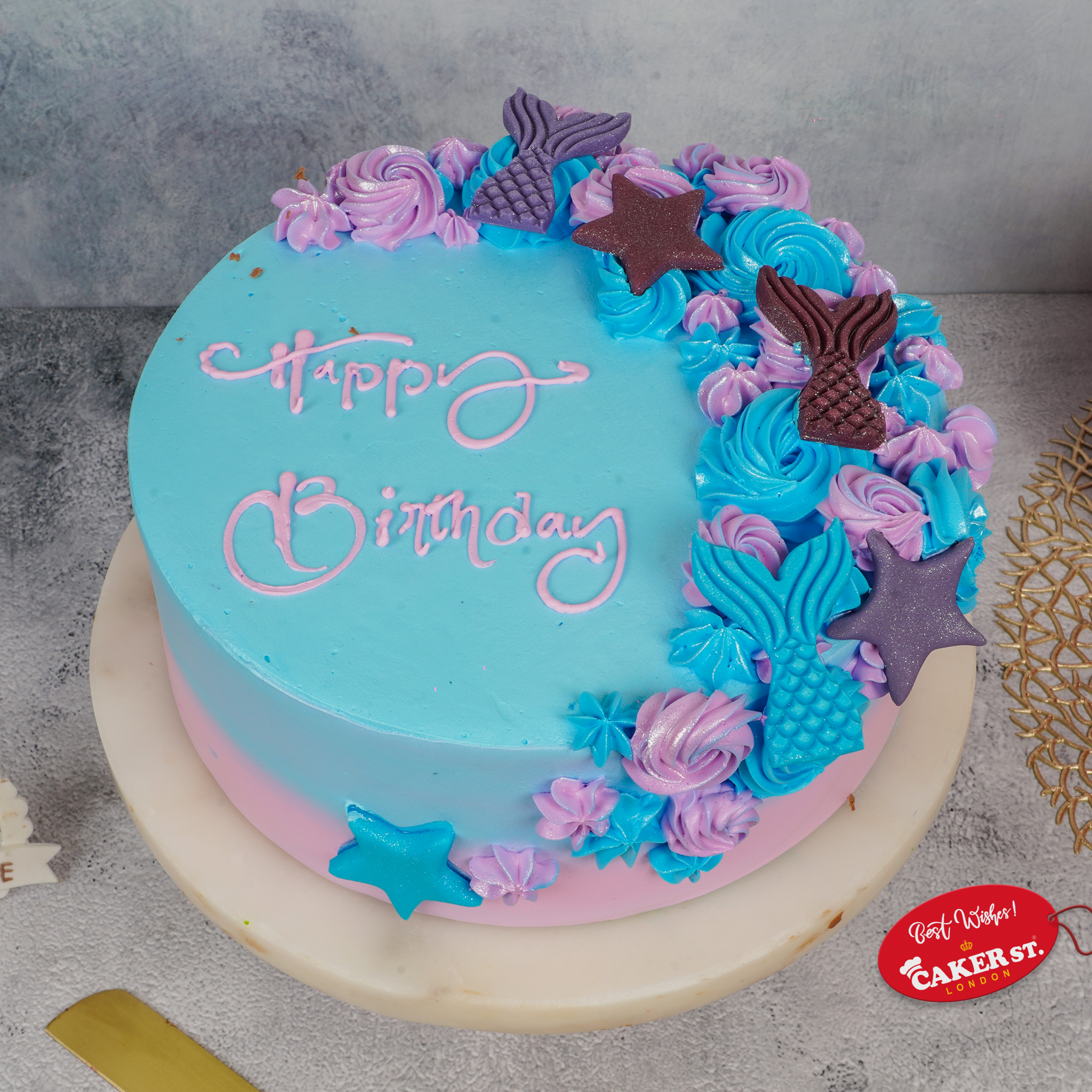 Mermaid Theme Birthday Cake