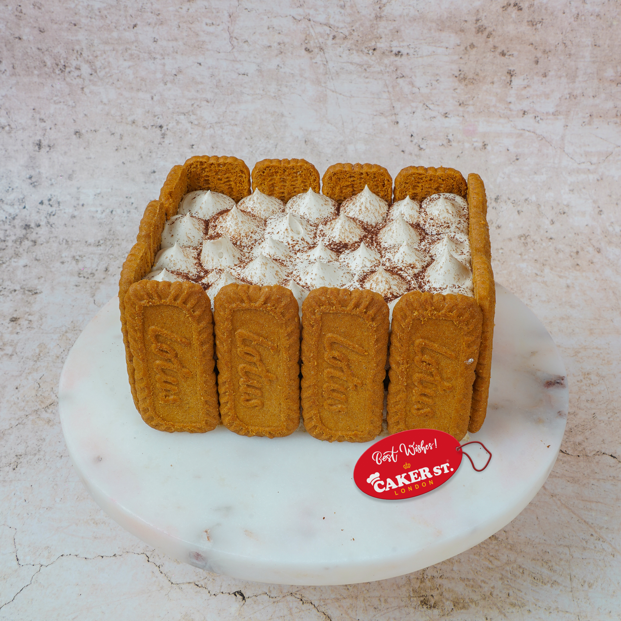 Fresh Cream Biscuit Birthday Cake