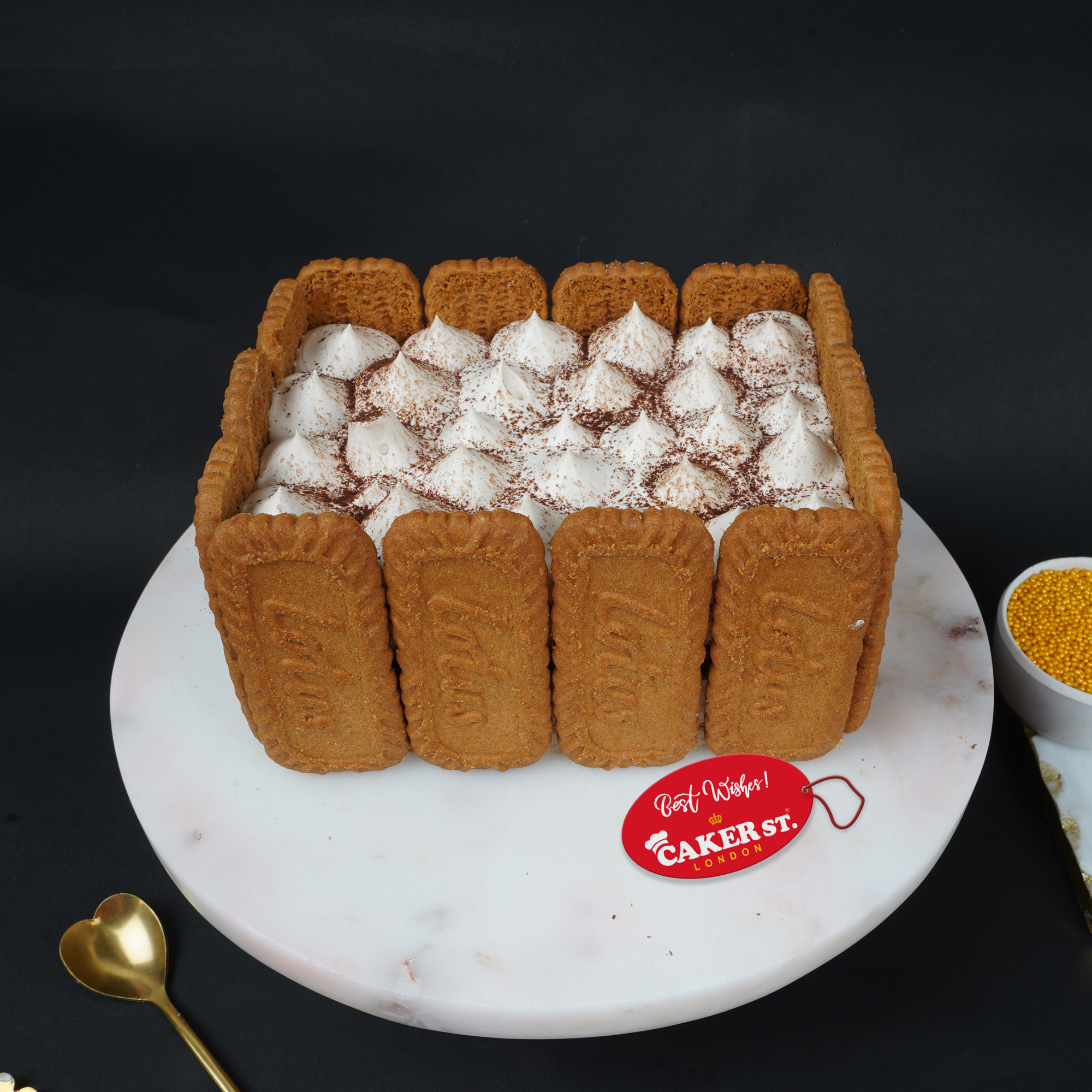 Fresh Cream Biscuit Birthday Cake