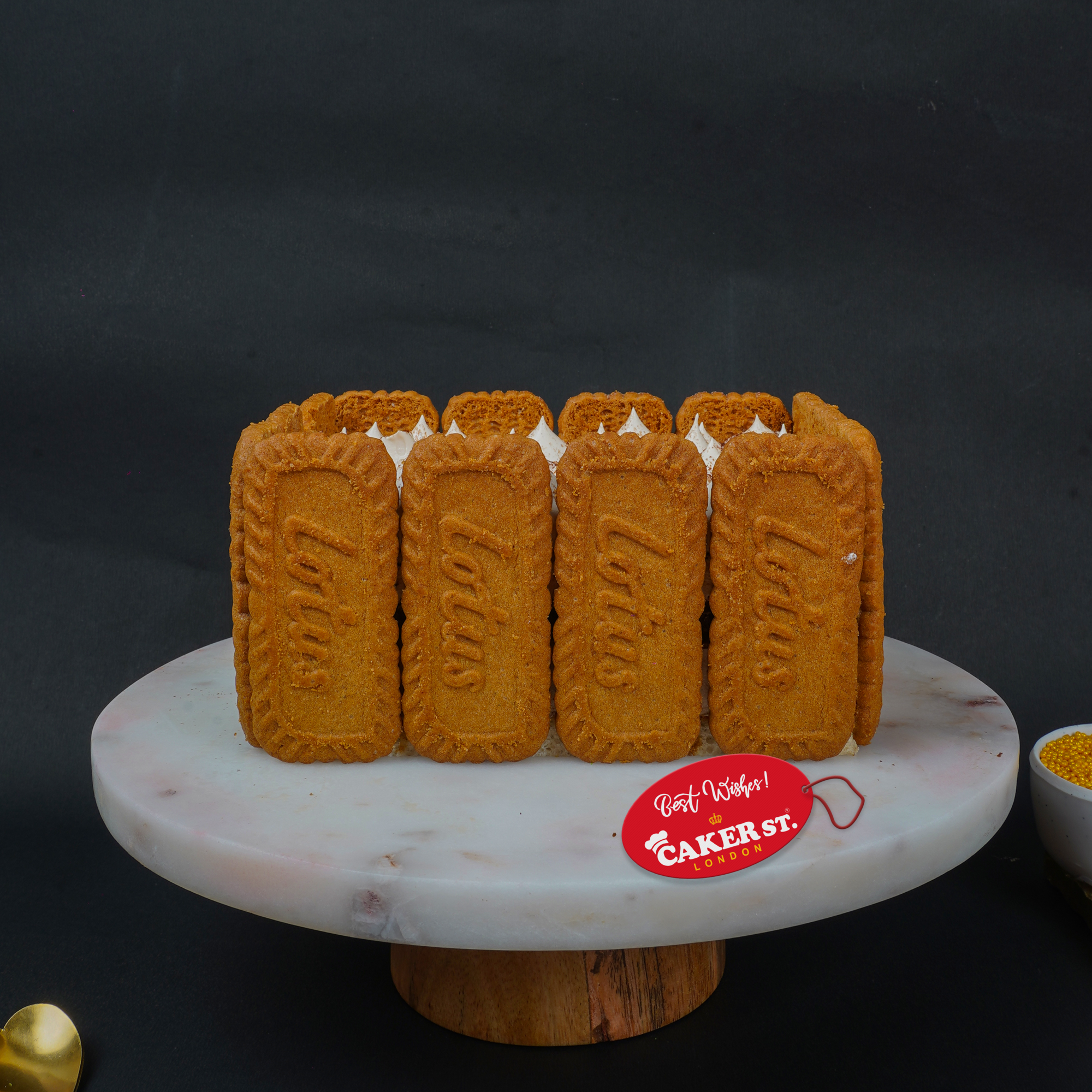 Fresh Cream Biscuit Birthday Cake