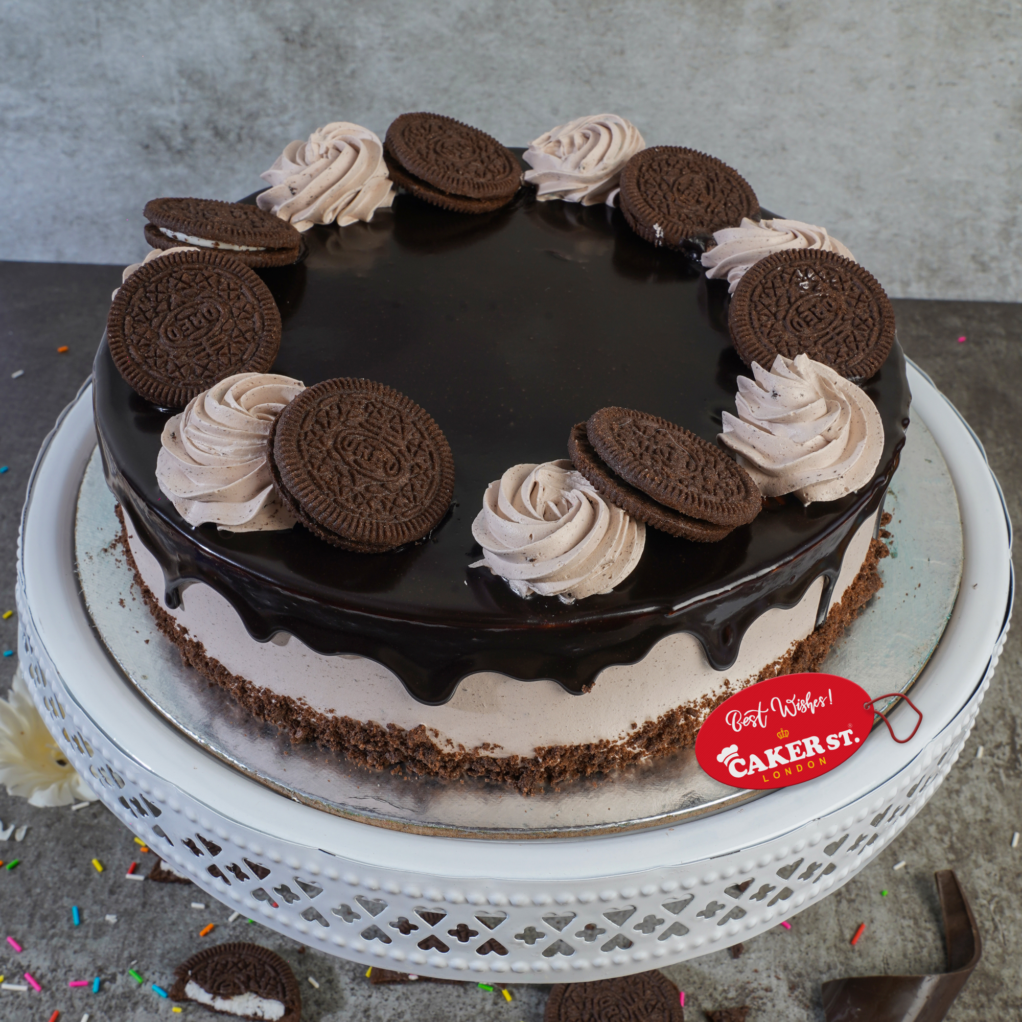 Oreo Chocolate Drip Birthday Cake
